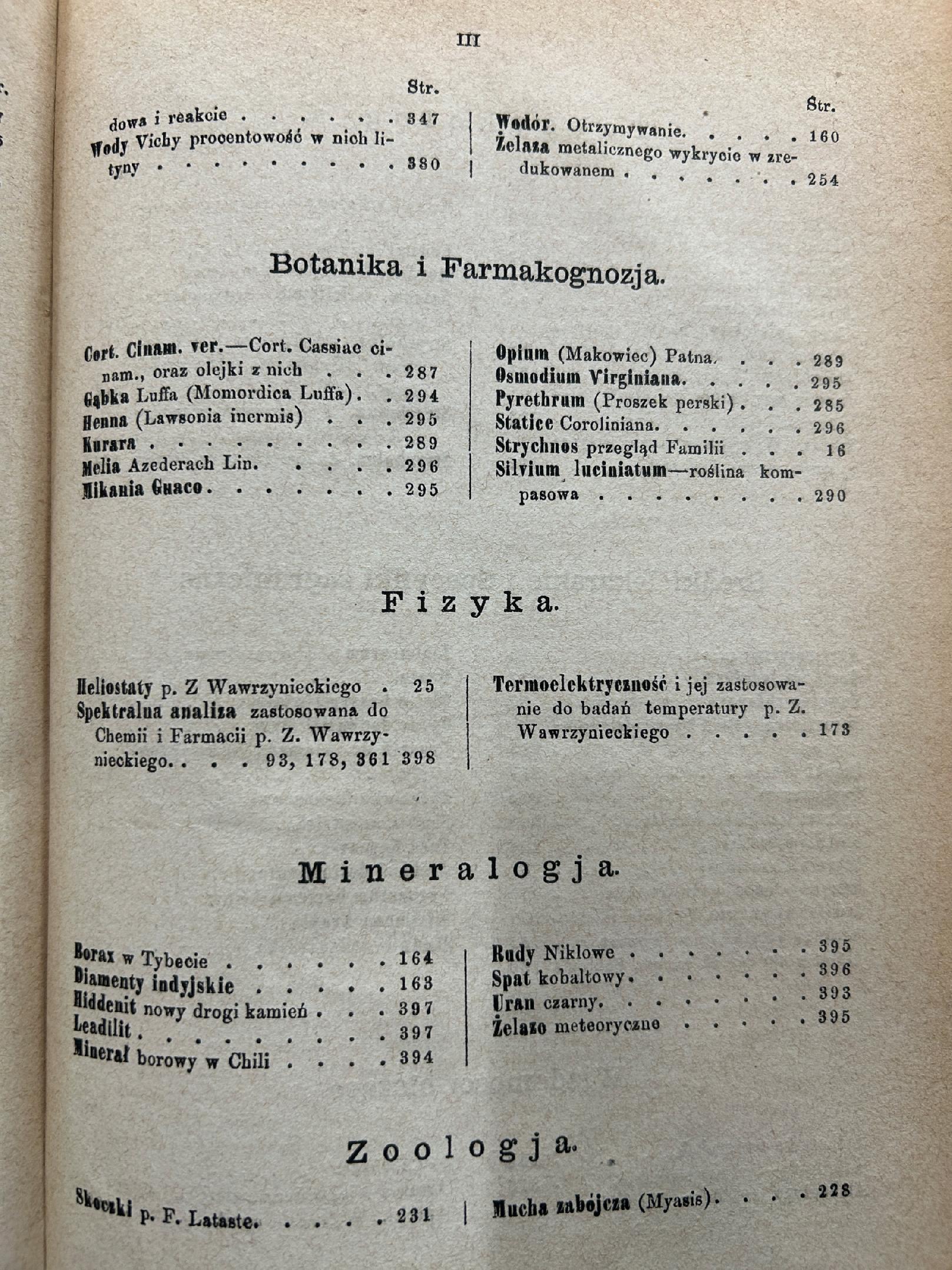Wiadomości farmaceutyczne Tom IX - pod redakcją Jana Mrozowskiego [1882 r.]