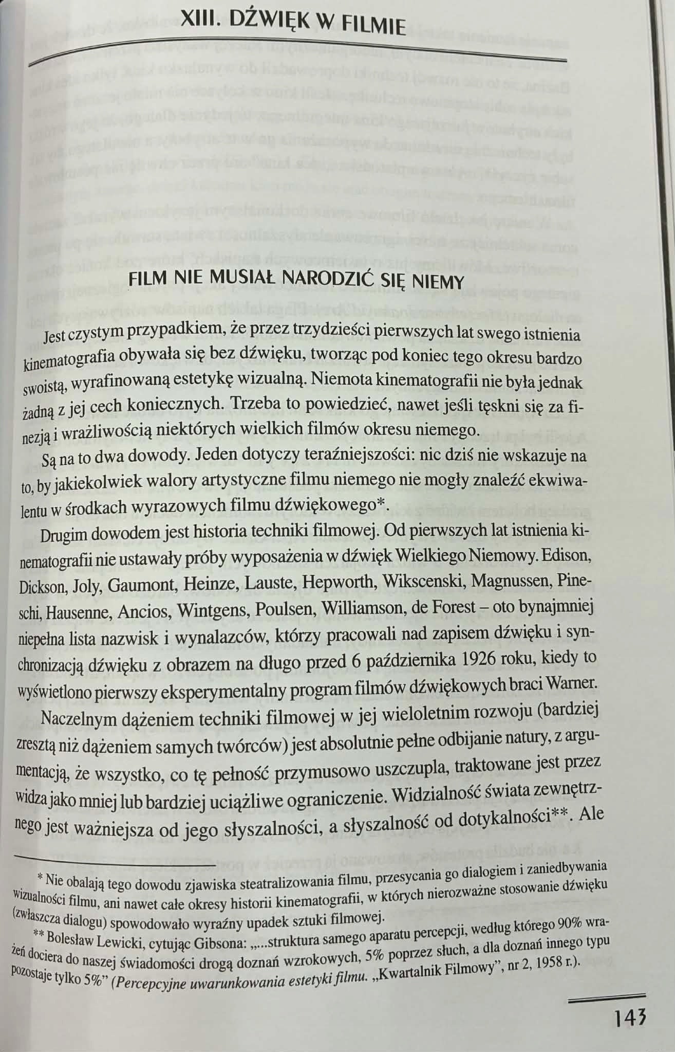 Język Filmu Jerzy Płażewski
