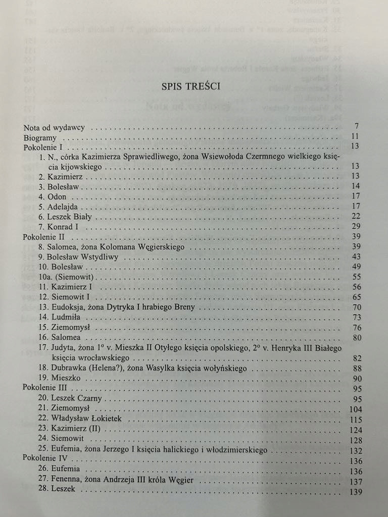 Rodowód Piastów małopolskich i kujawskich - Kazimierz Jasiński