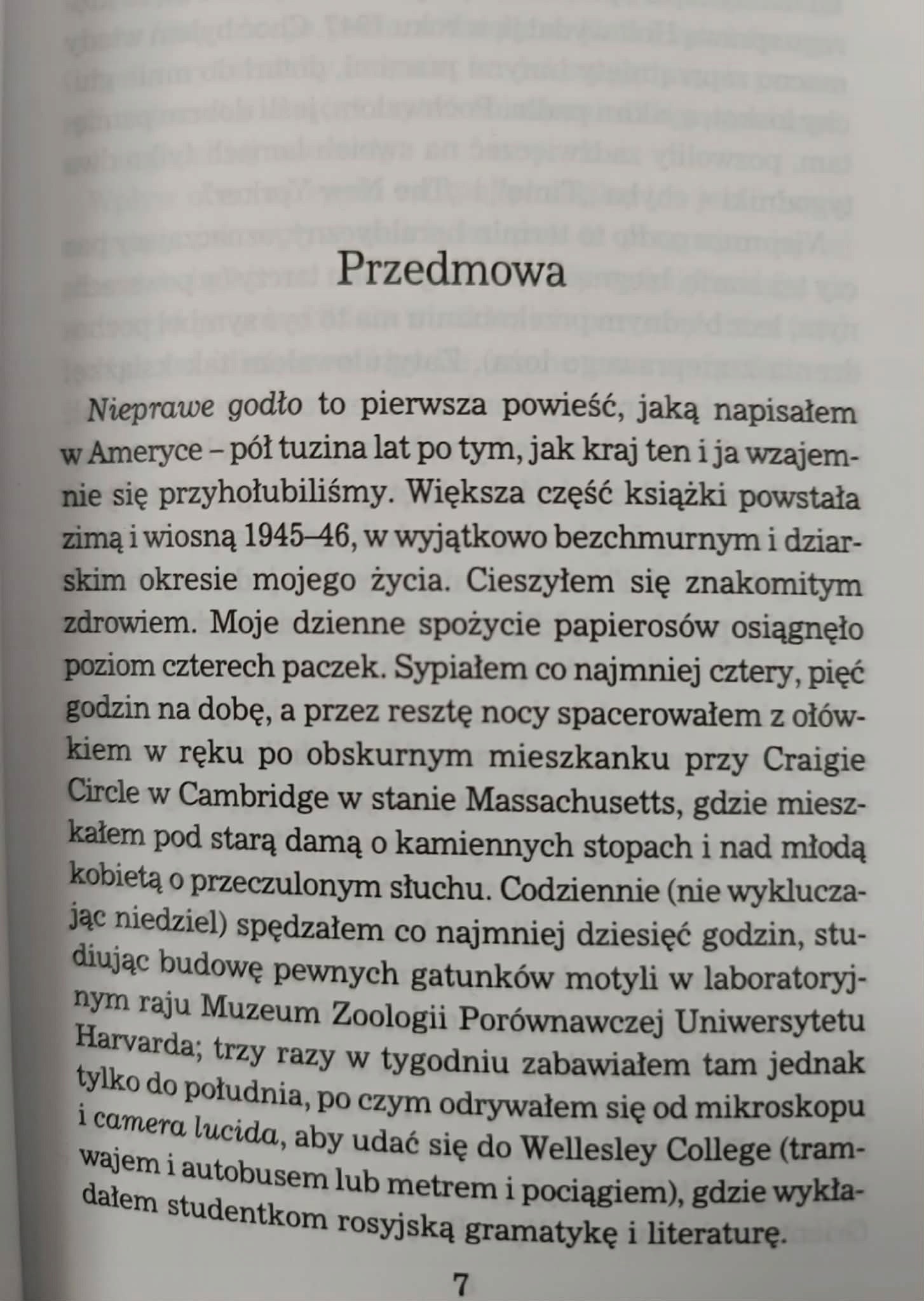 Nieprawe godło, Vladimir Nabokov