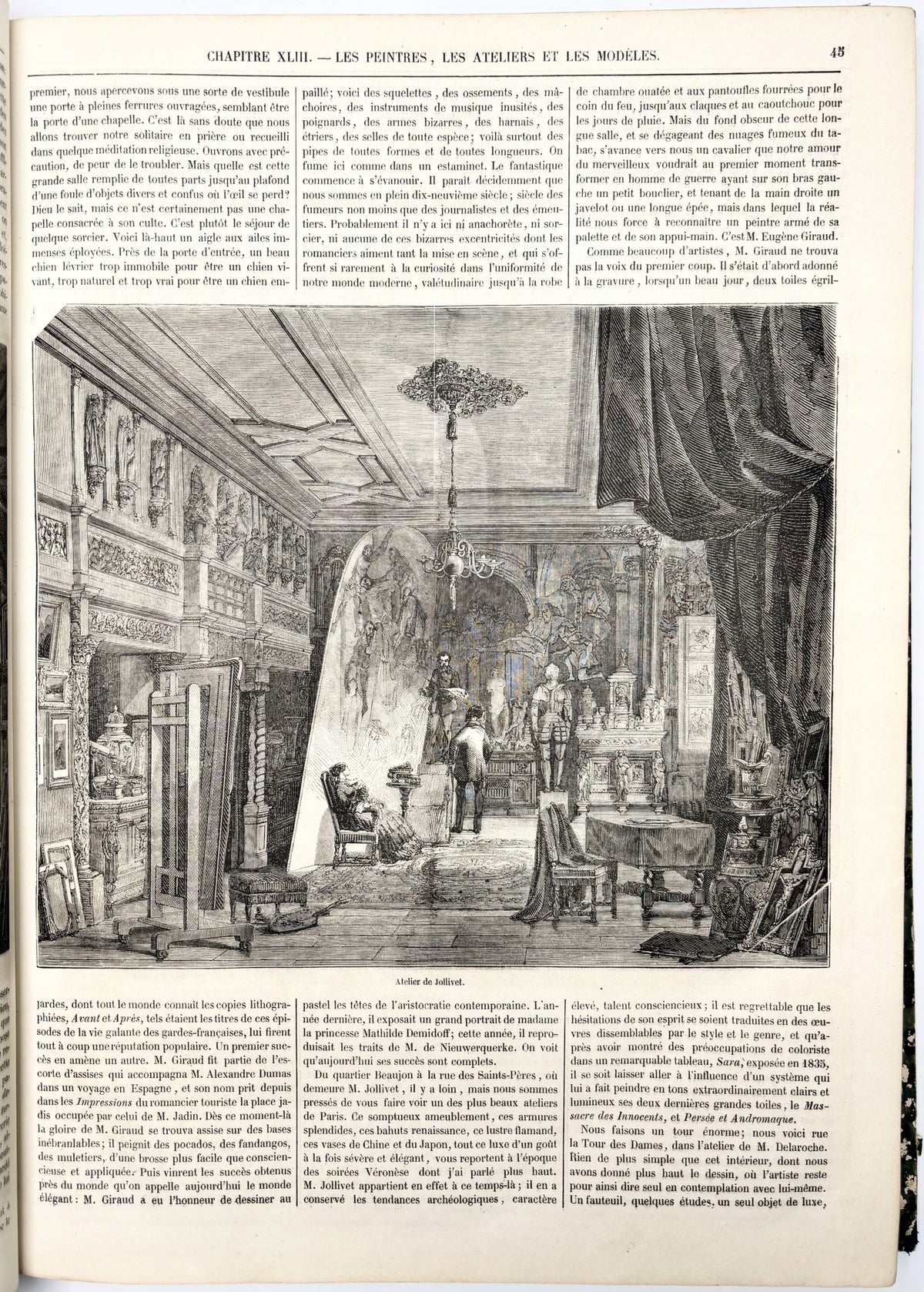 Texier Edmond Auguste Tableau de Paris Tomy I-II 1500 drzeworytów 1852-1853