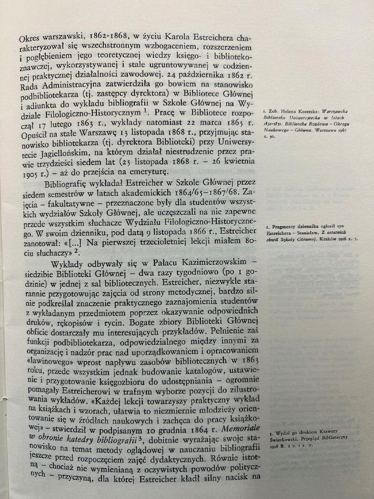 O bibliografii. Trzy lekcje wygłoszone w 1866 r. - Karol Estreicher