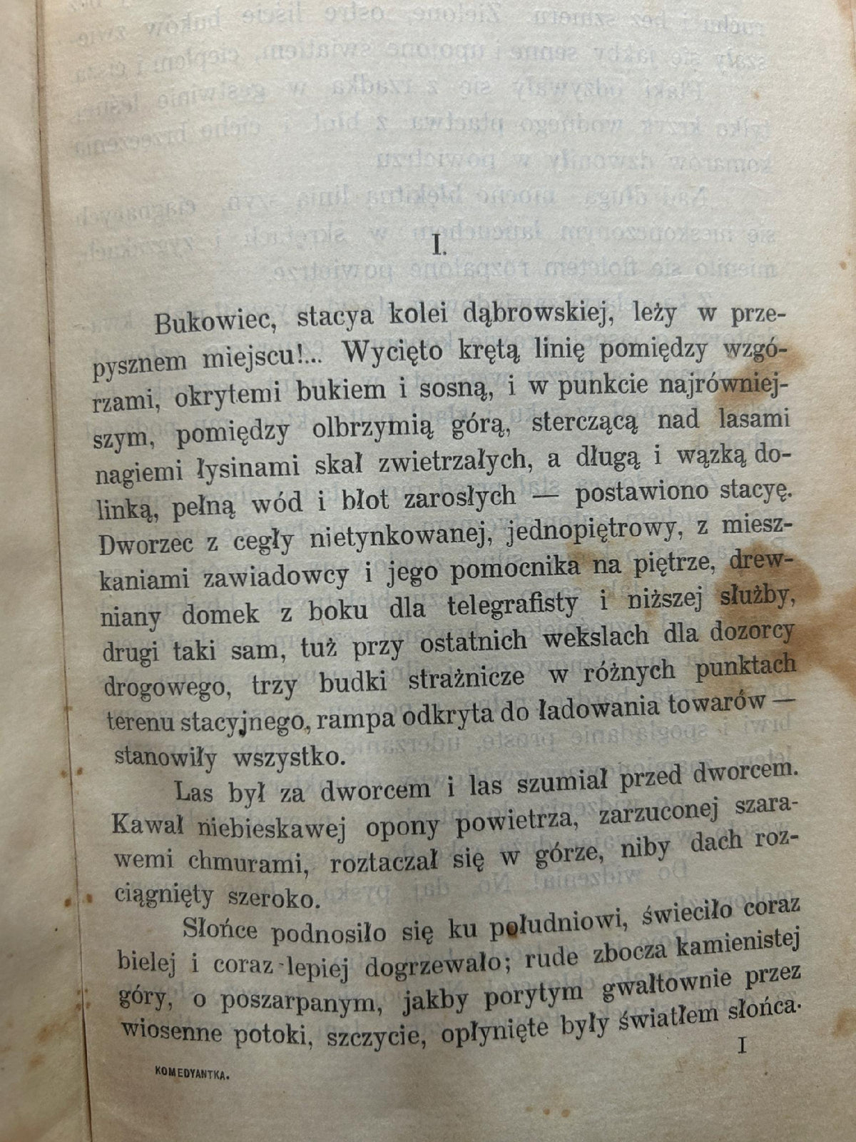 Komedyantka. Powieść - Władysław S. Reymont [1903 r., oprawa J. Pozowski]