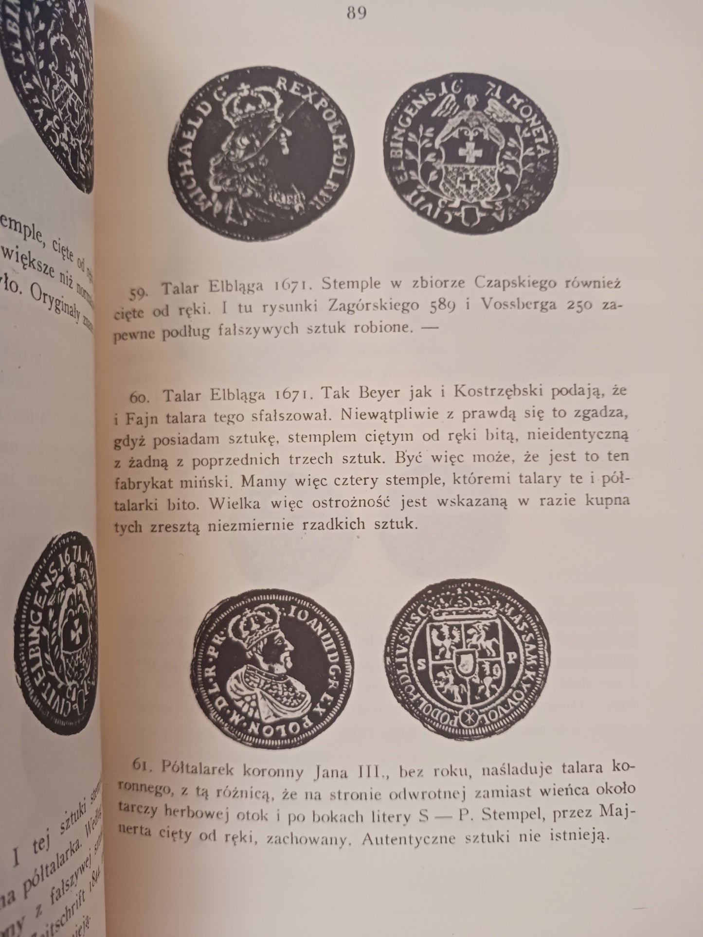 Fałszywe monety polskie Henryk Mańkowski