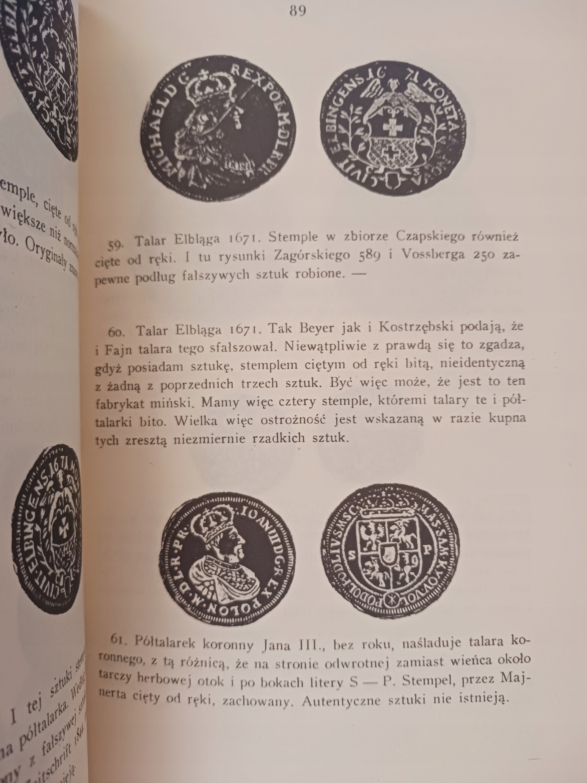 Fałszywe monety polskie Henryk Mańkowski