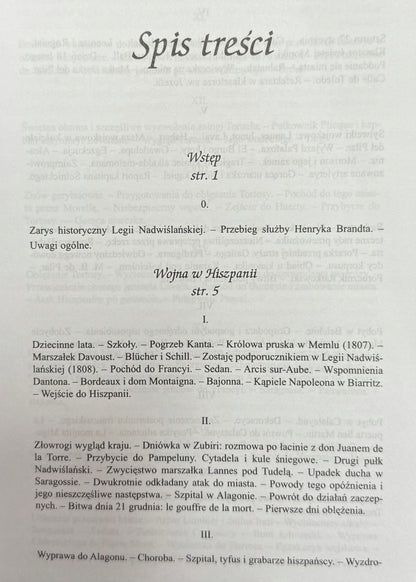 Moja służba w Legii Nadwiślańskiej Henryk Brandt