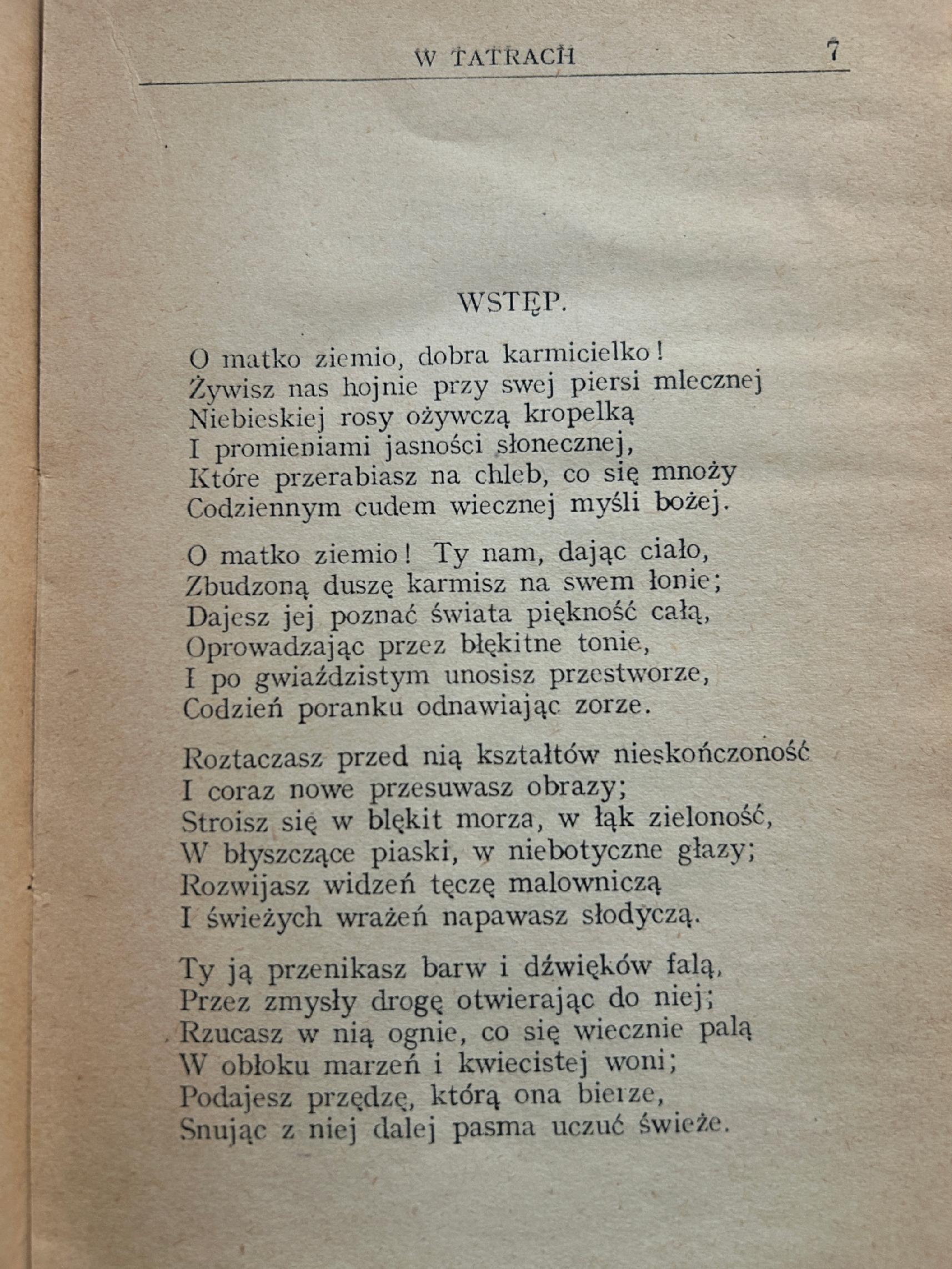 W Tatrach. Nad głębiami - Adam Asnyk [wydanie przedwojenne]