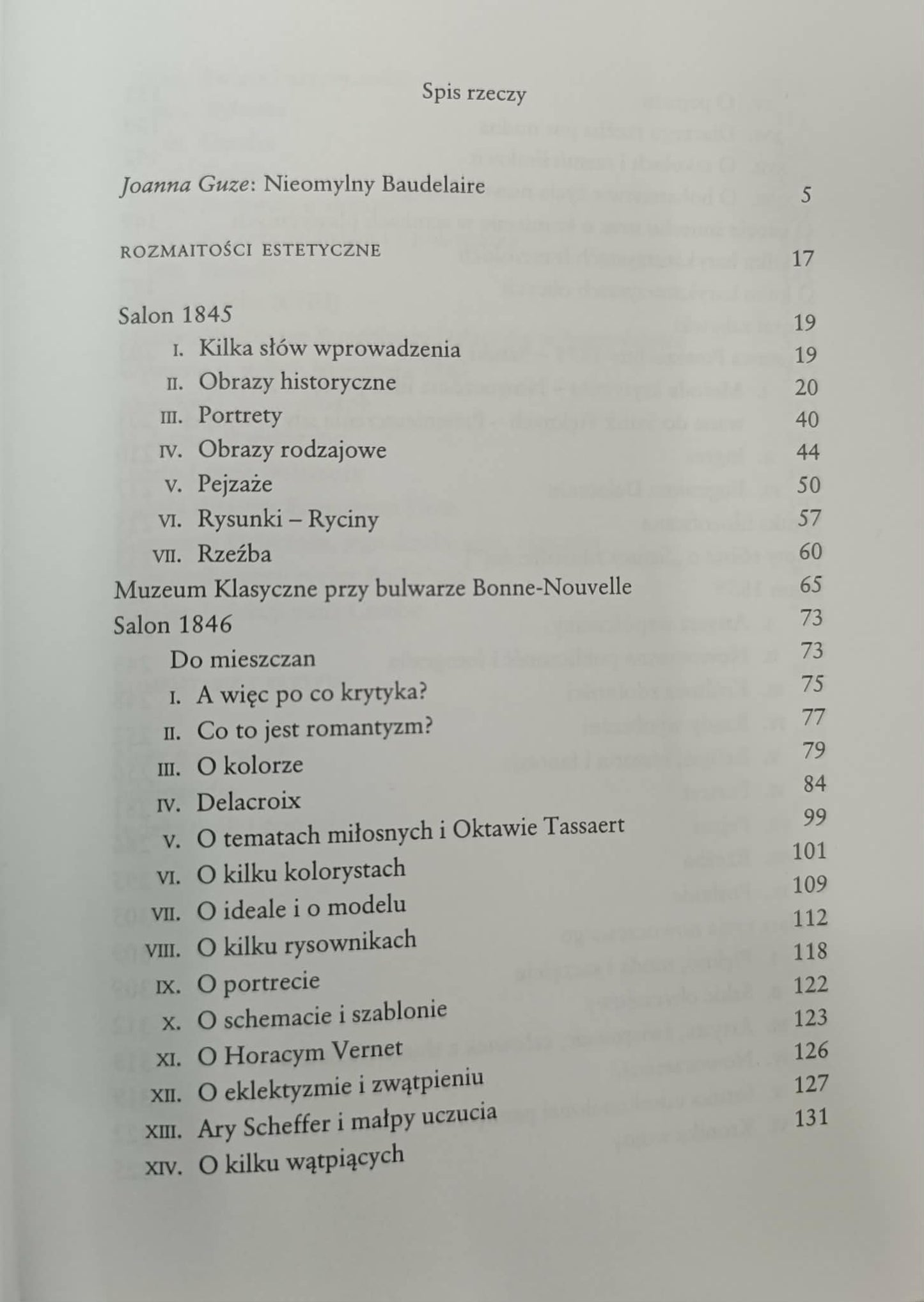 ROZMAITOŚCI ESTETYCZNE, Charles Baudelaire