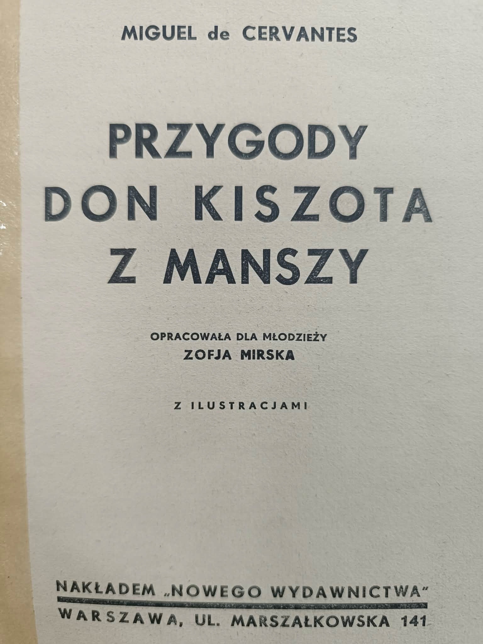 Przygody Don Kichota z Manszy, Miguel de Cervantes [il. Krajewski, Levitt]