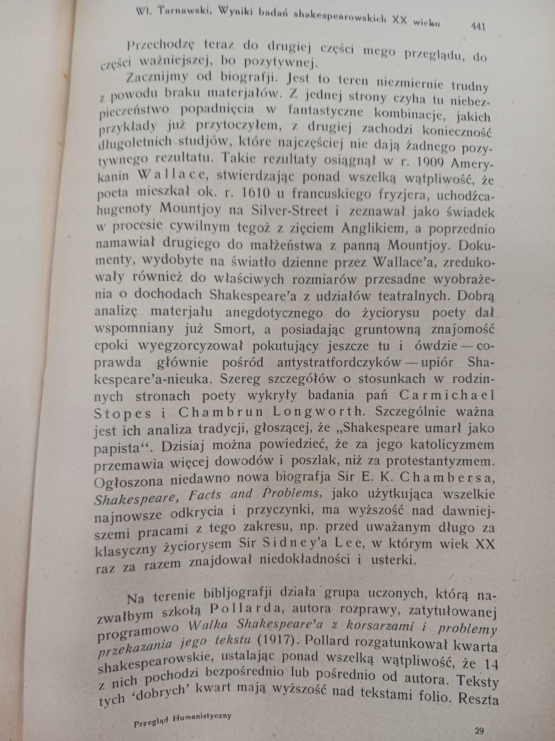 Przegląd humanistyczny 1931 rok VI zeszyt III-V P. zbiorowa [przedwojenne]