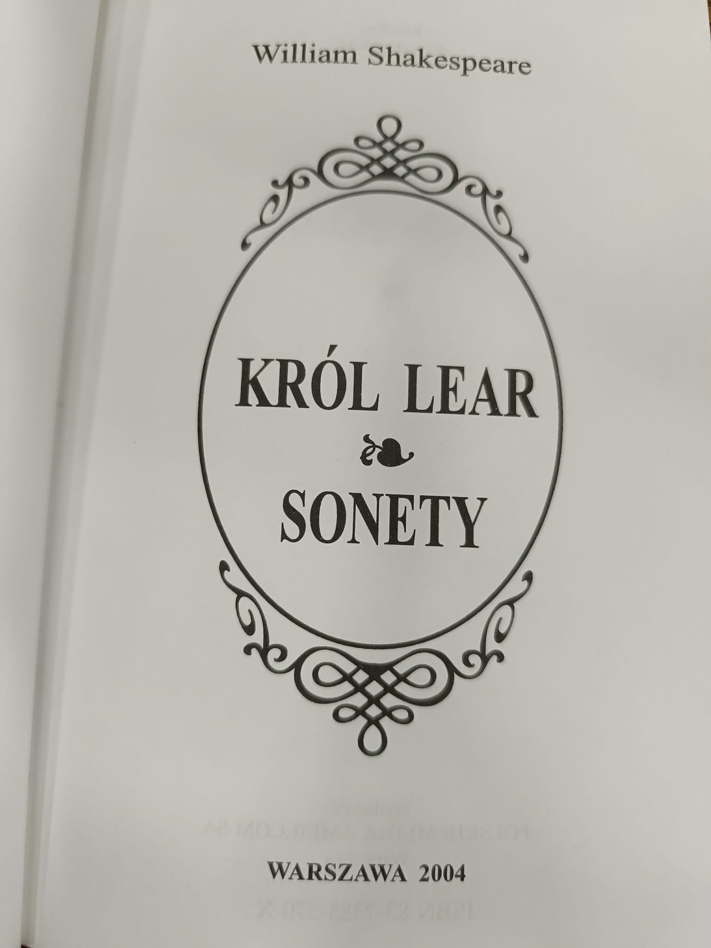 Król Lear, Sonety, William Shakespeare [Seria Ex Libris]