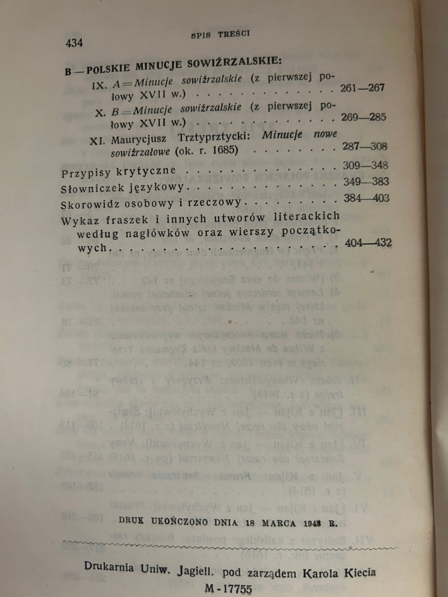 Polska fraszka mieszczańska. Minucje sowiźrzalskie - opr. Karol Badecki