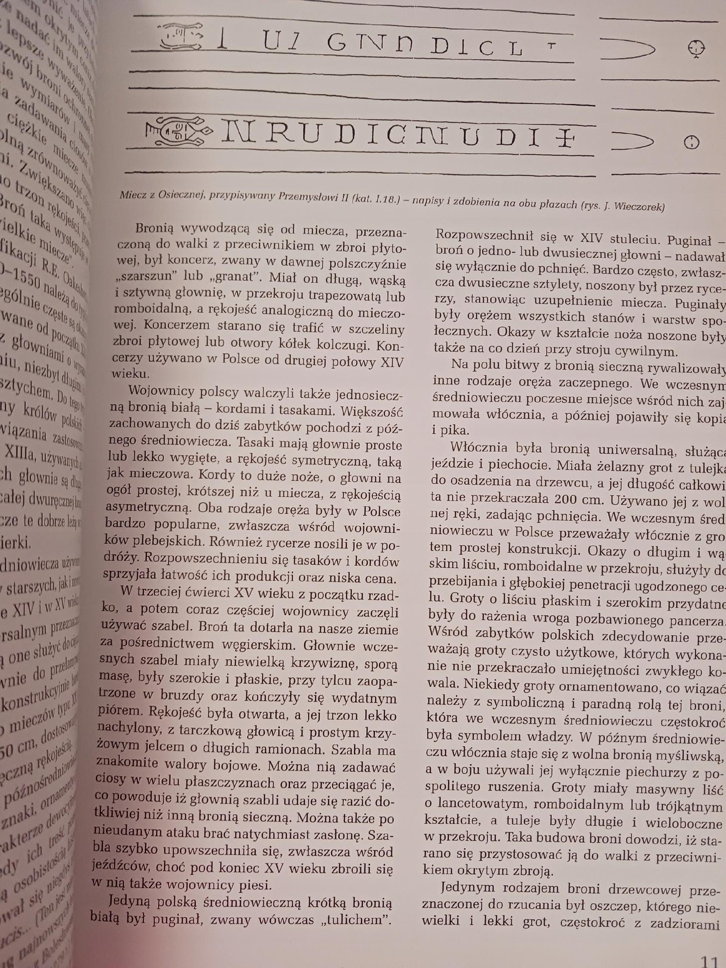 Oręż wieków minionych. Uzbrojenie ziem polskich od X do pocz. XIX w KATALOG