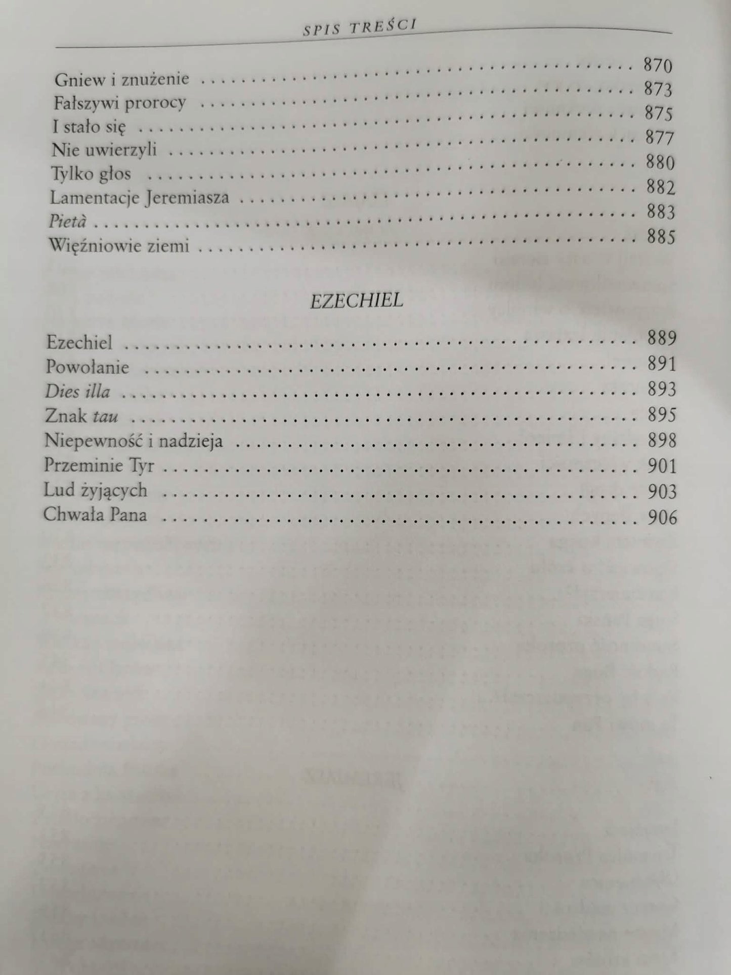 STARE PRZYMIERZE, Tadeusz Żychiewicz