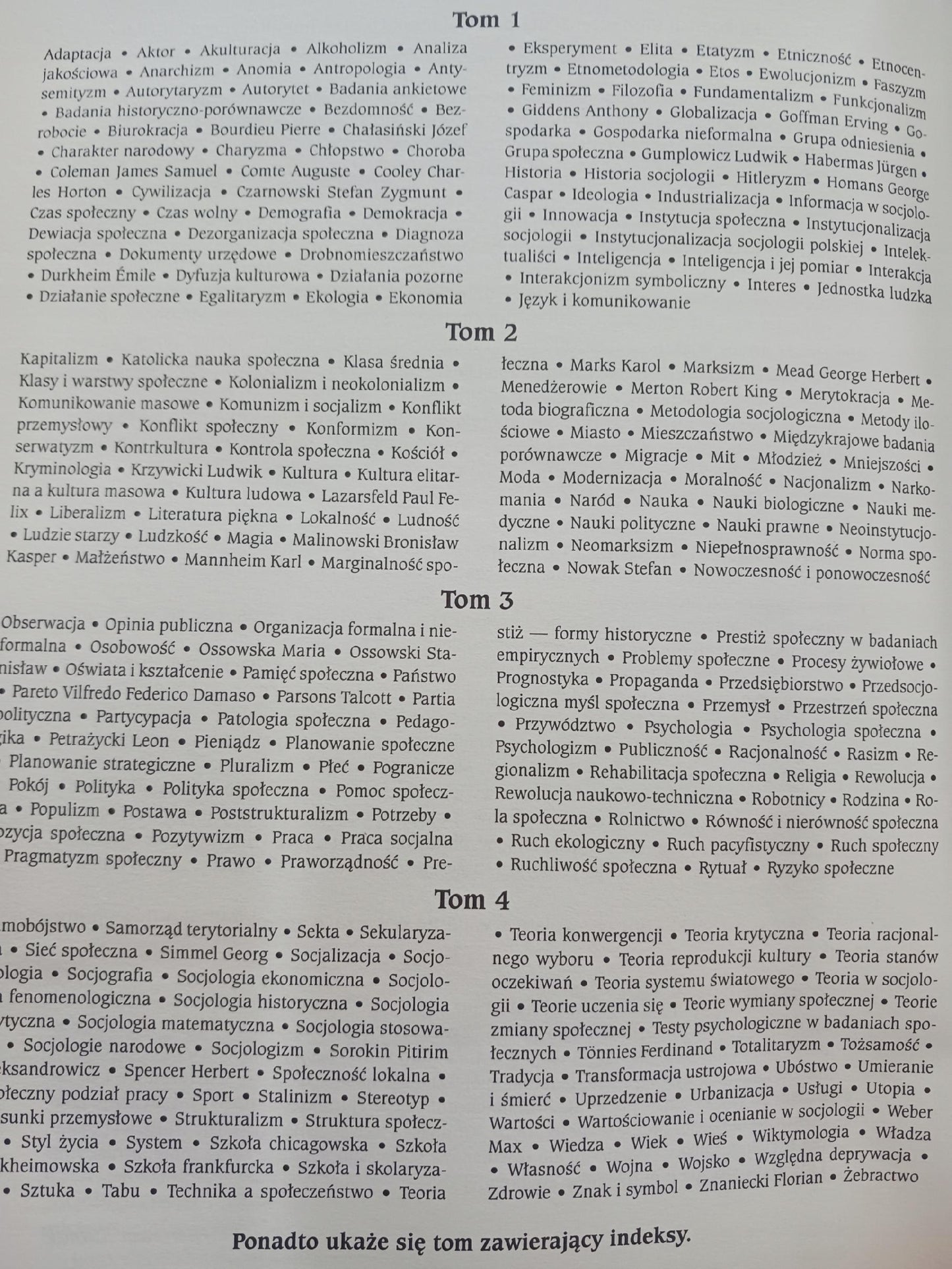 Encyklopedia socjologii Tomy 1-4 + suplement Praca zbiorowa