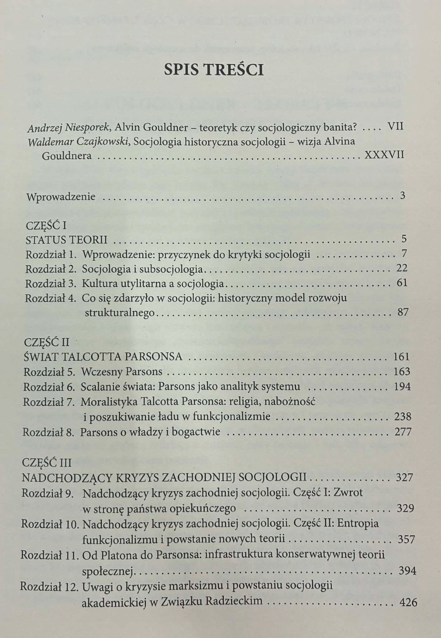 Współczesne teorie socjologiczne Zestaw x3 [Touraine, Giddens, Gouldner]