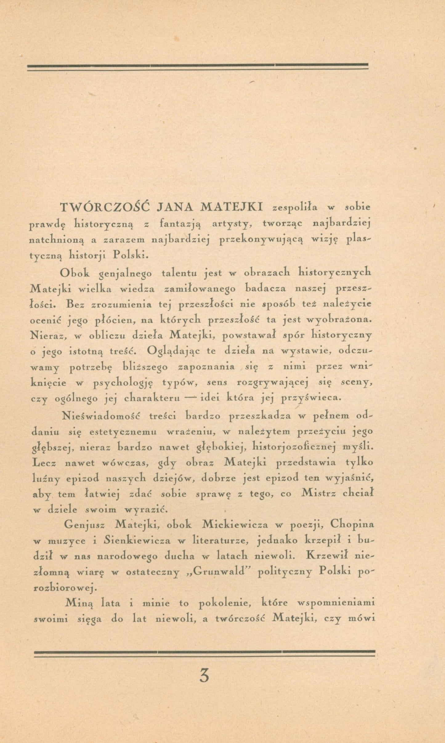 Przewodnik historyczny po wystawie Jana Matejki, lato 1938 roku