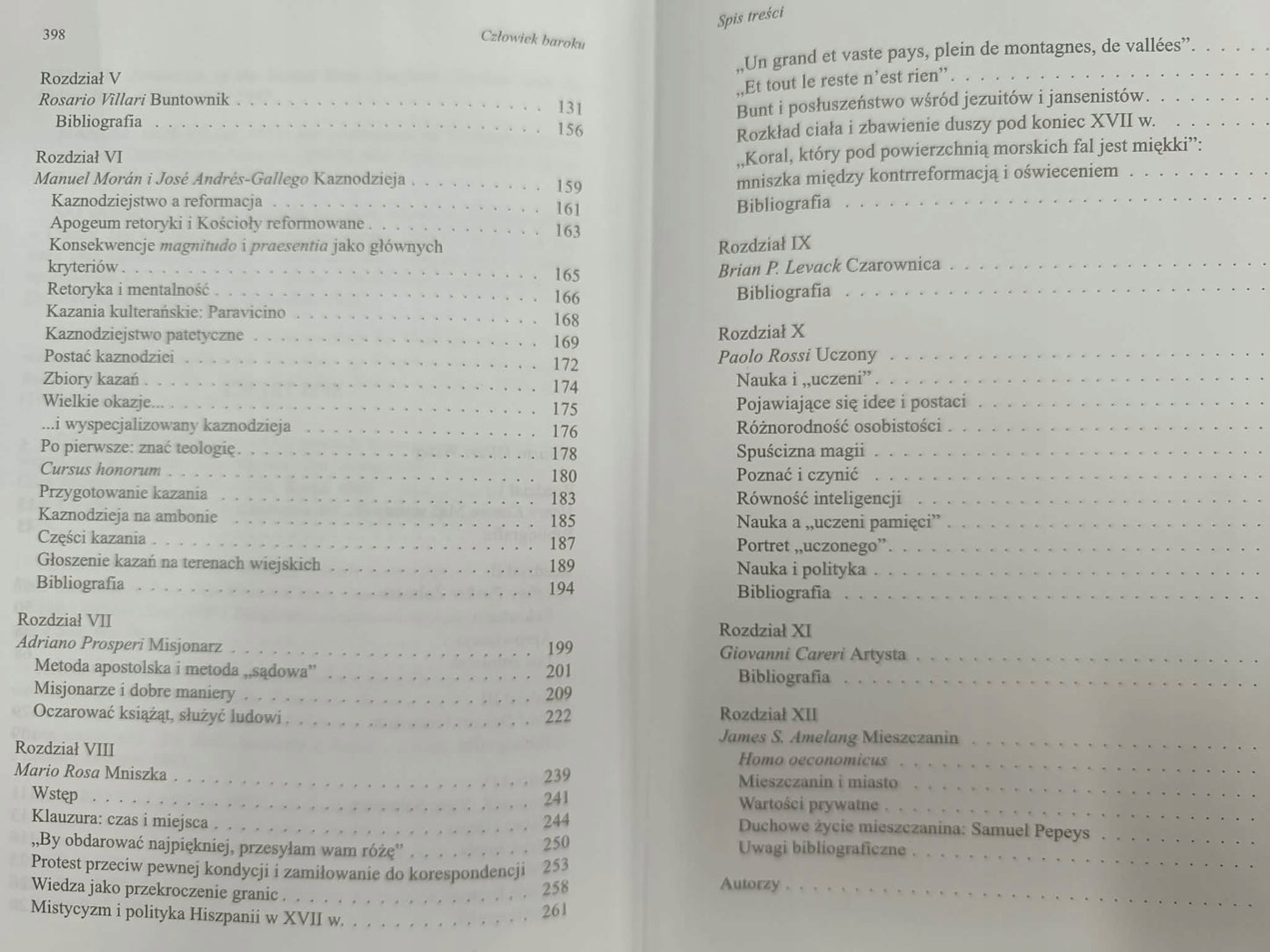 Człowiek baroku red. Rosario Villari [W kręgu codzienności]