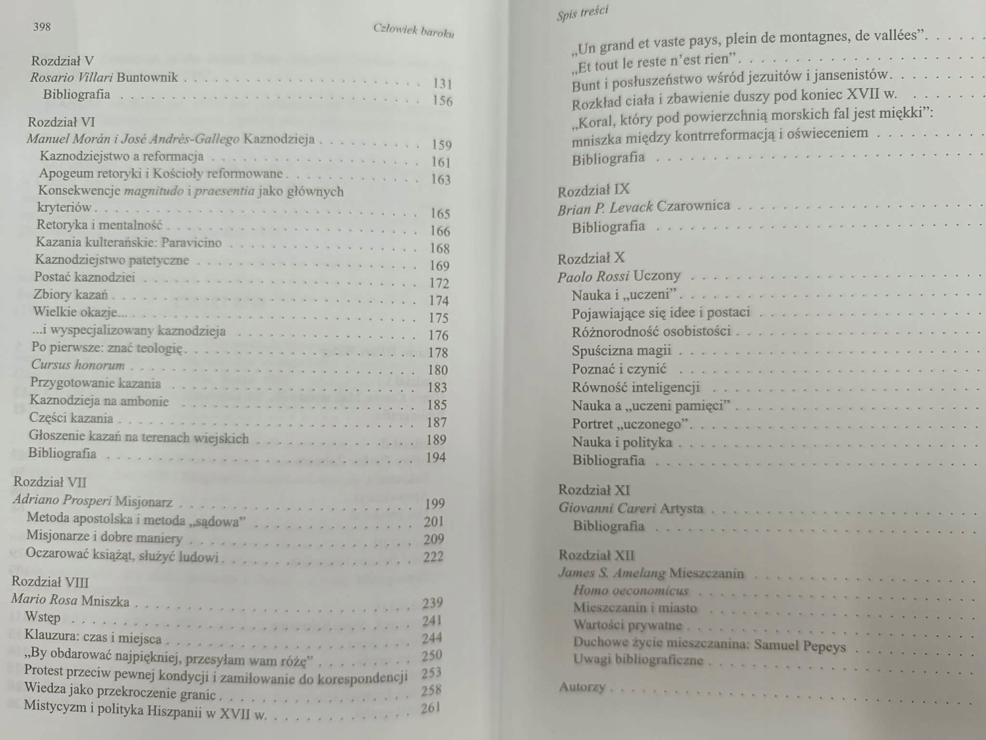 Człowiek baroku red. Rosario Villari [W kręgu codzienności]