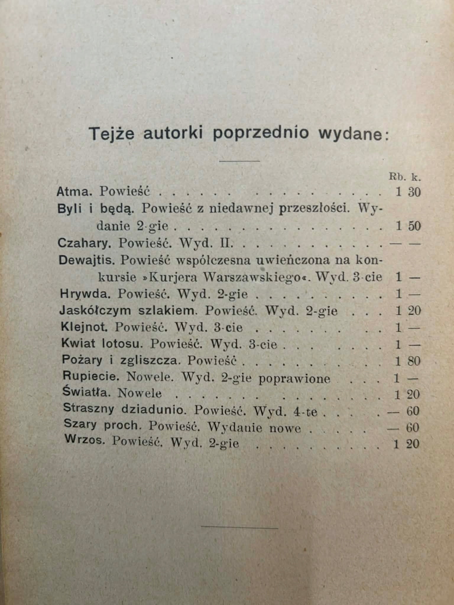 Macierz. Powieść - Maria Rodziewiczówna [II wydanie, ok. 1930 r.]