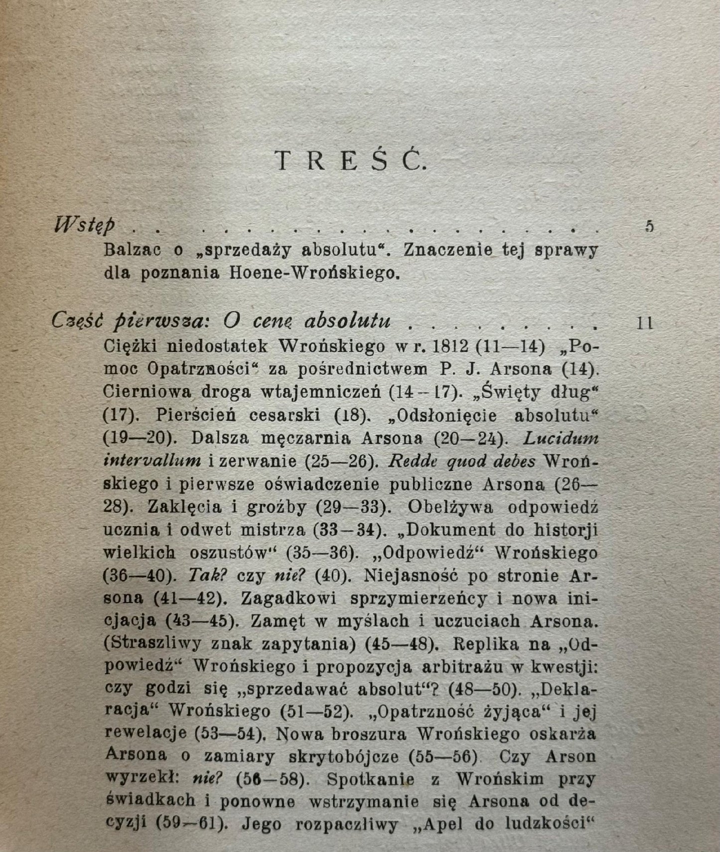 O cenę absolutu Rzecz o Hoene-Wrońskim Józef Ujejski [1925]