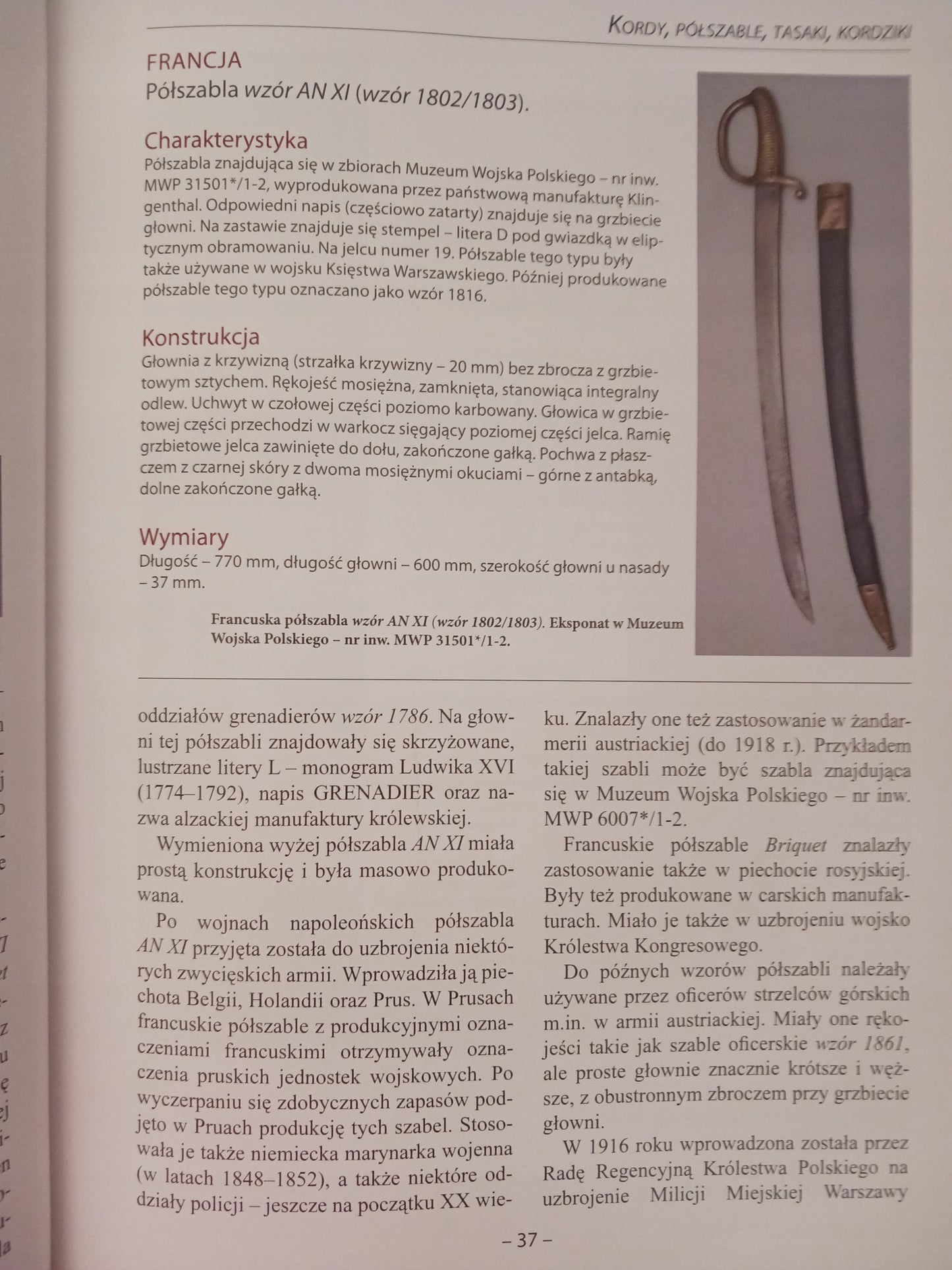 Historia broni siecznej Tadeusz Królikiewicz