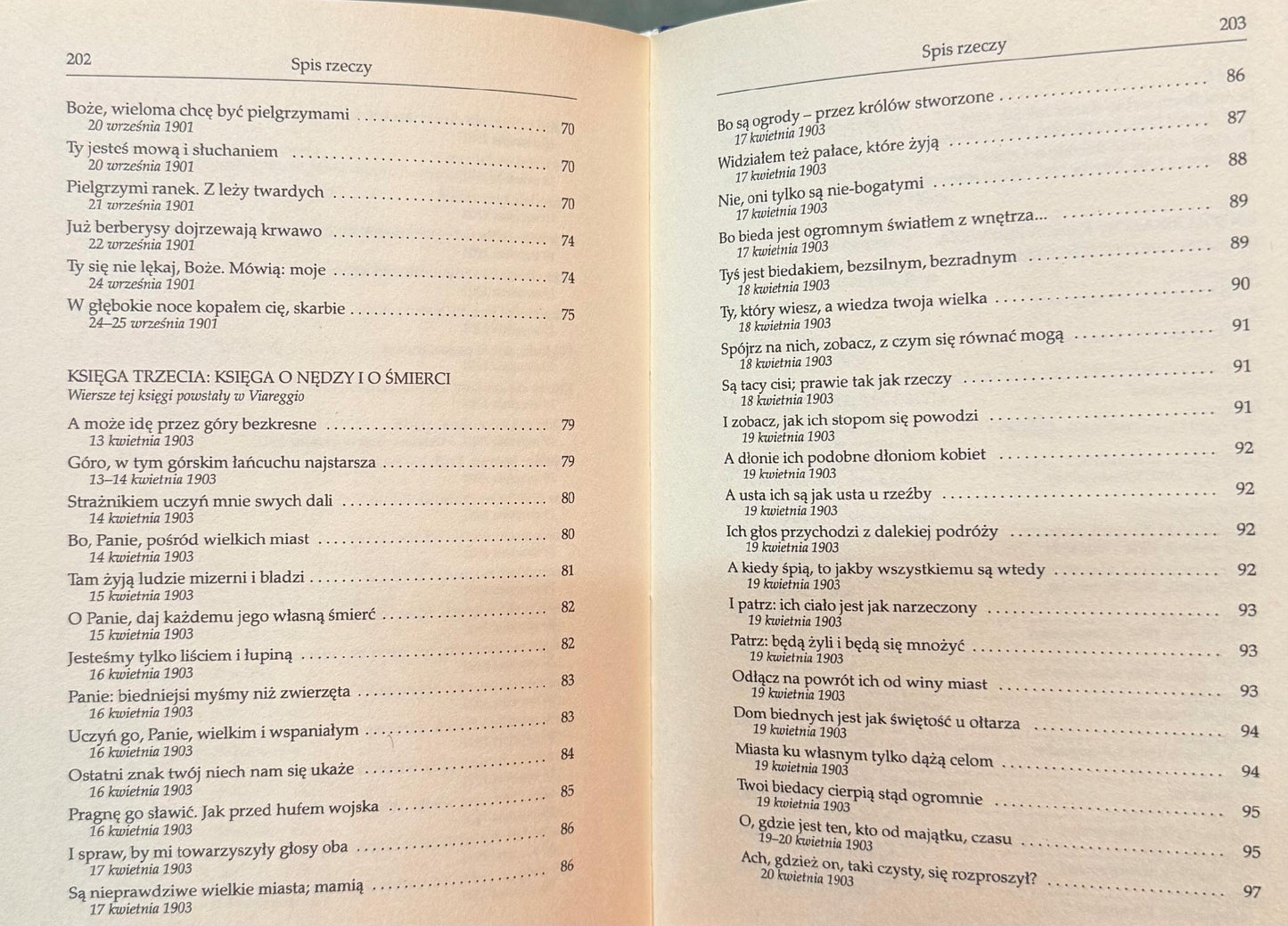 Księga godzin Rainer Maria Rilke