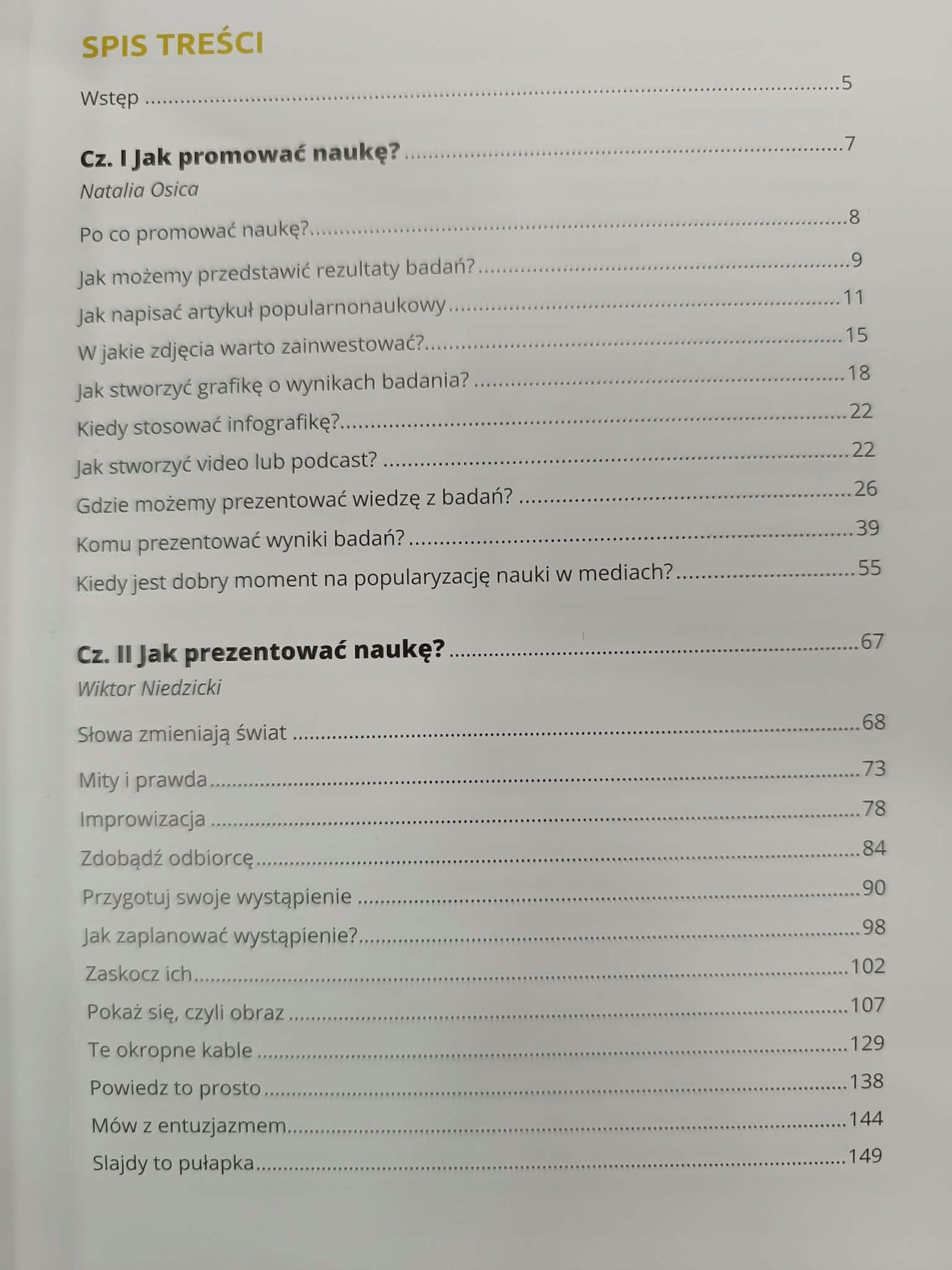 Sztuka promocji nauki praktyczny poradnik dla naukowców, Osica, Niedzicki