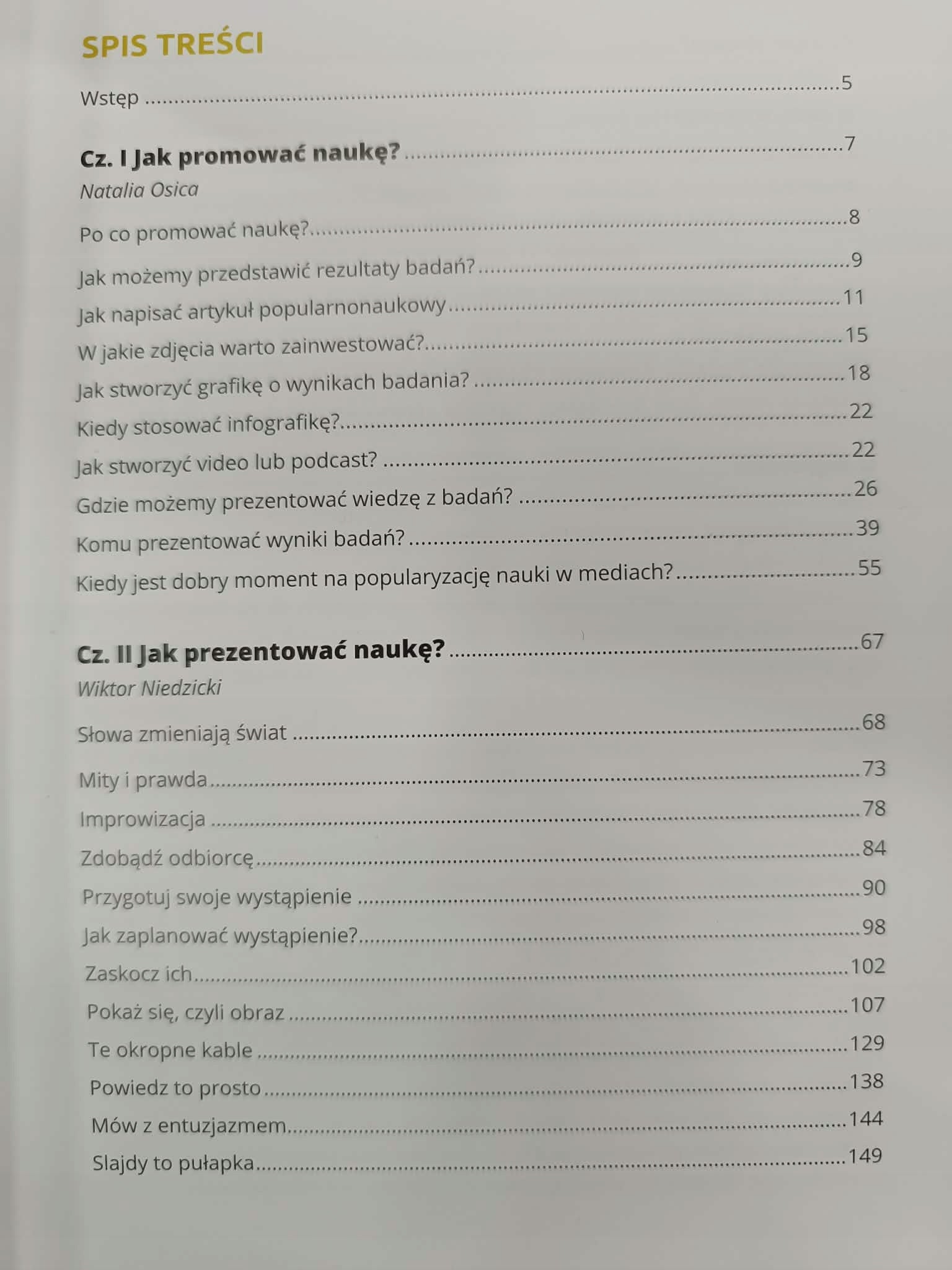 Sztuka promocji nauki praktyczny poradnik dla naukowców, Osica, Niedzicki