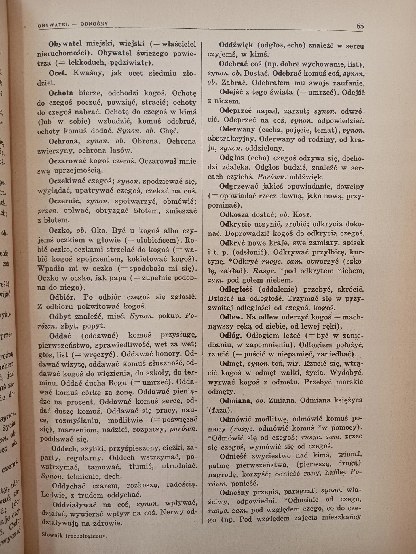 Słownik frazeologiczny M. Arcta [Warszawa 1934]