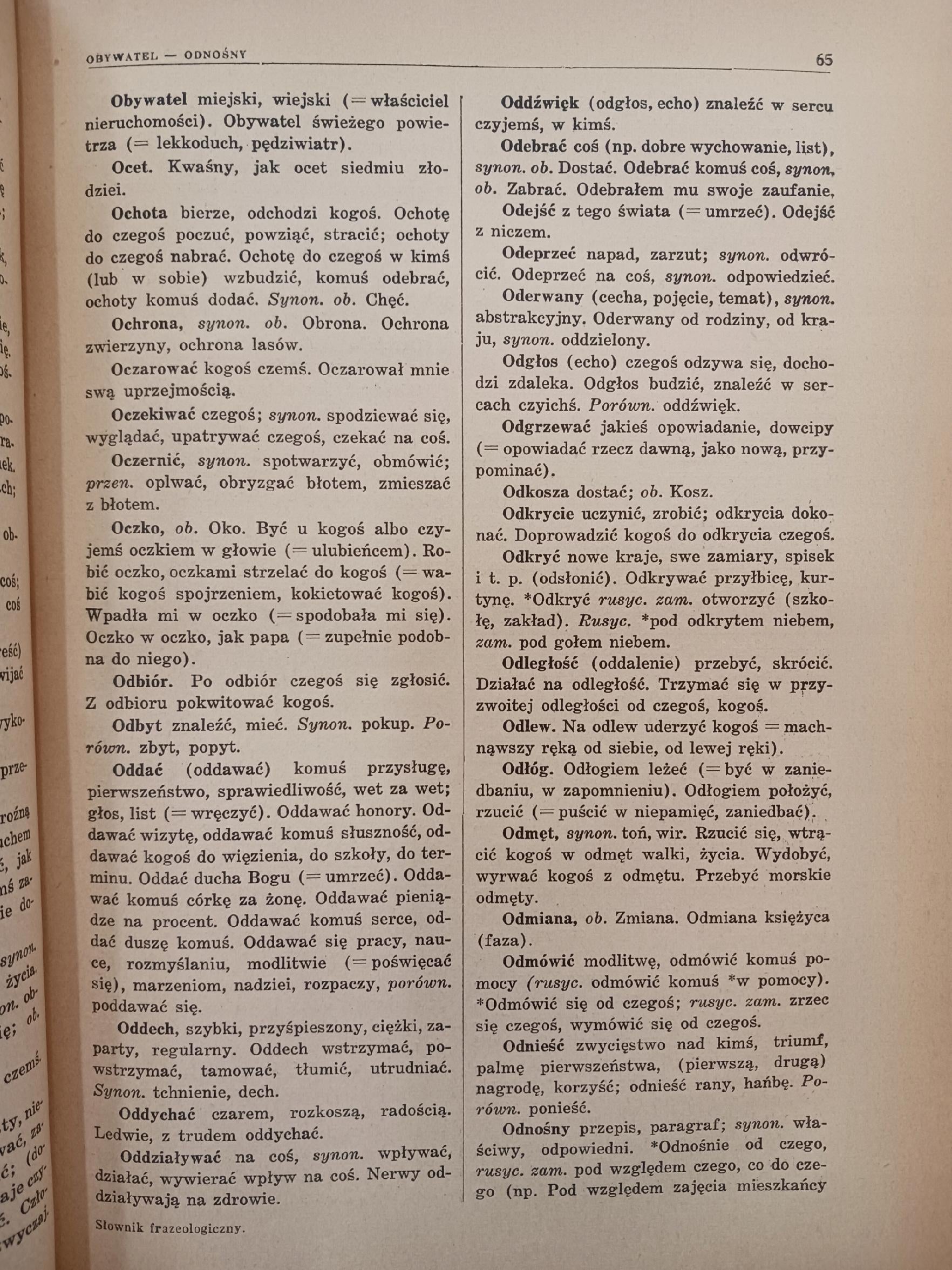 Słownik frazeologiczny M. Arcta [Warszawa 1934]