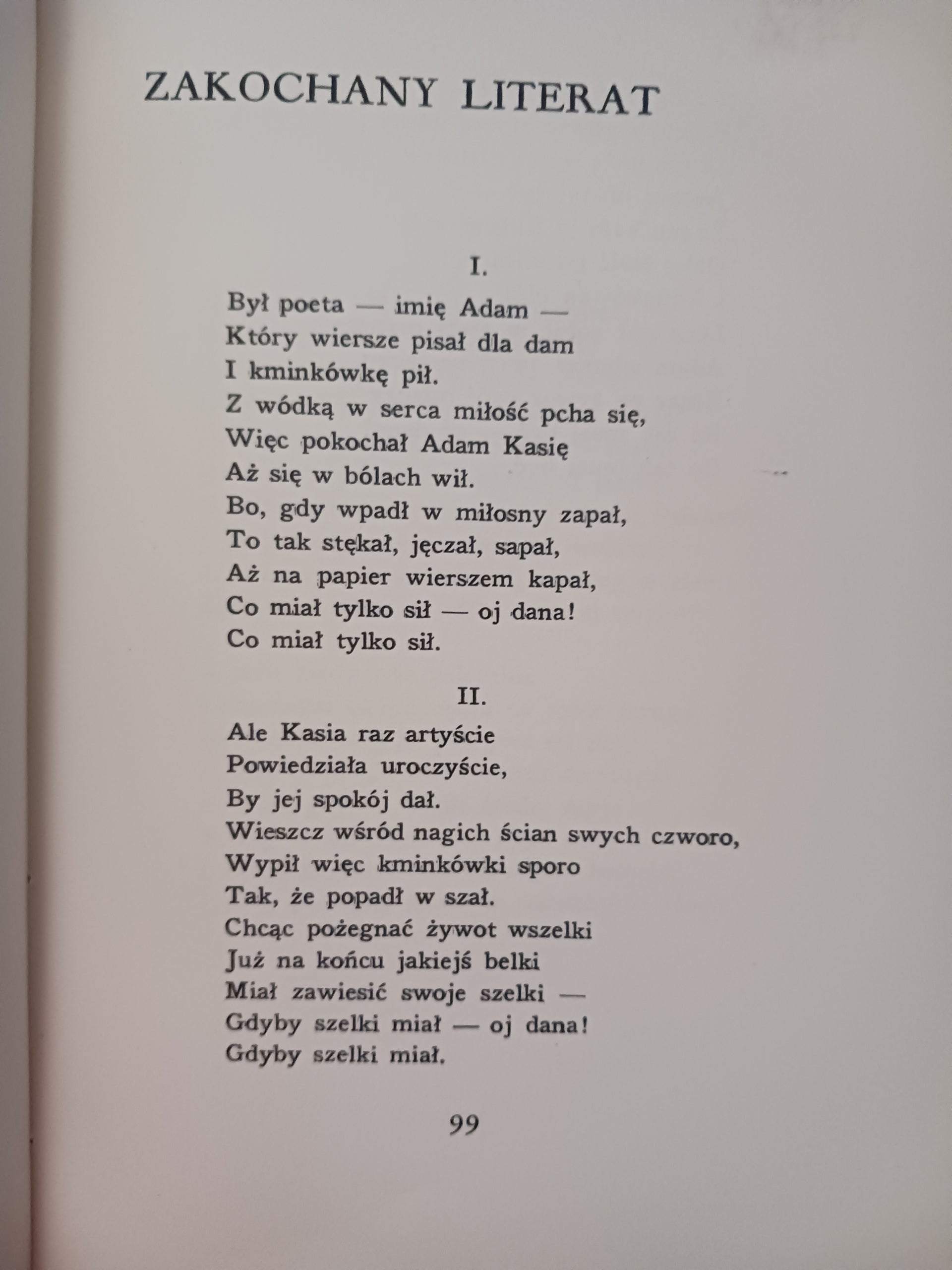 Zbiór wierszy. Patriotyczne bajki, satyra i inne Emanuel Imiela [1938 r.]