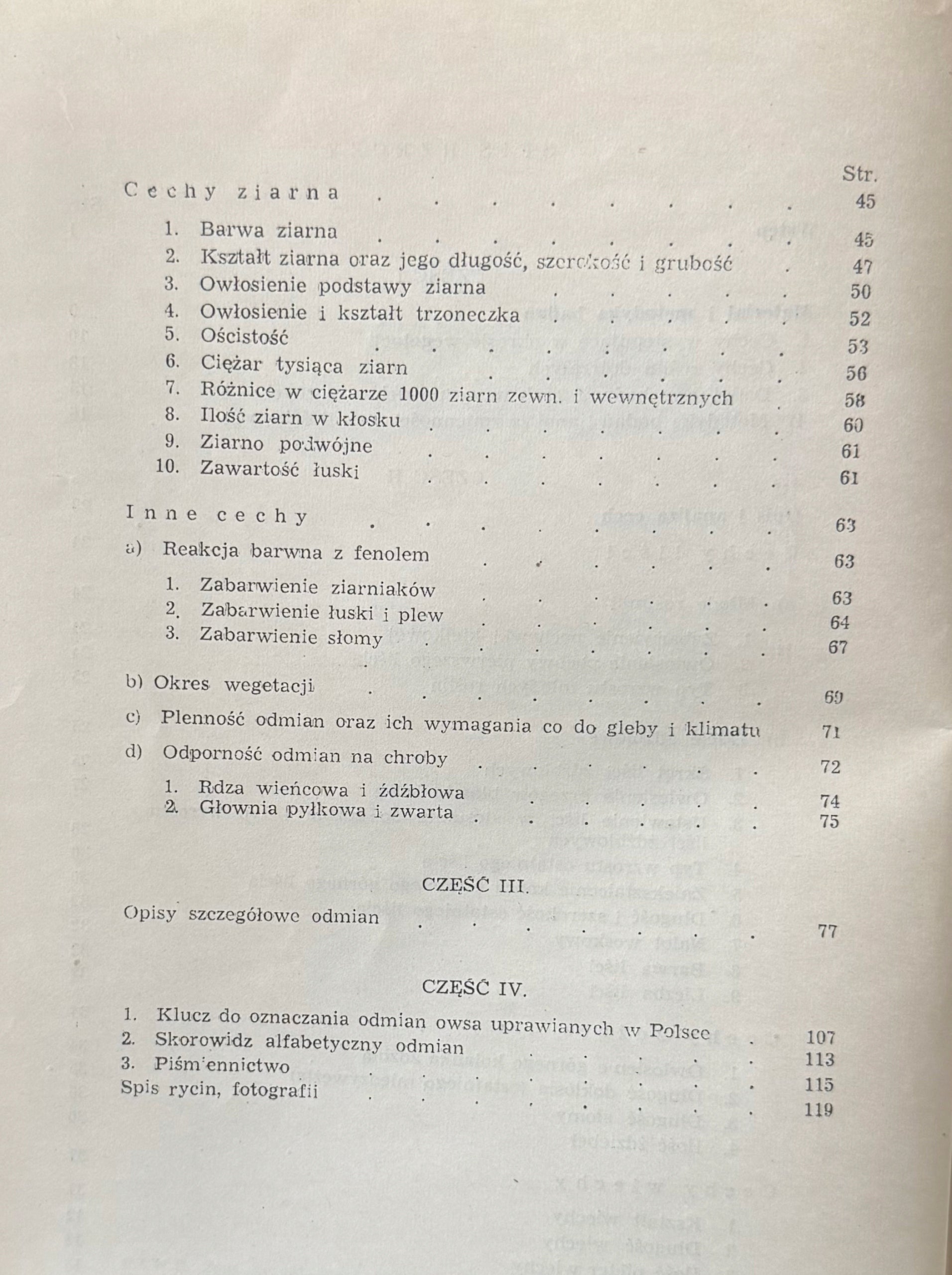 Odmiany owsa Dr Andrzej Słaboński [Warszawa 1949]