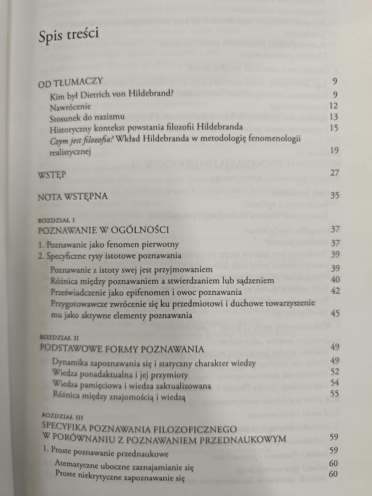 Czym jest filozofia?, Dietrich Hildebrand