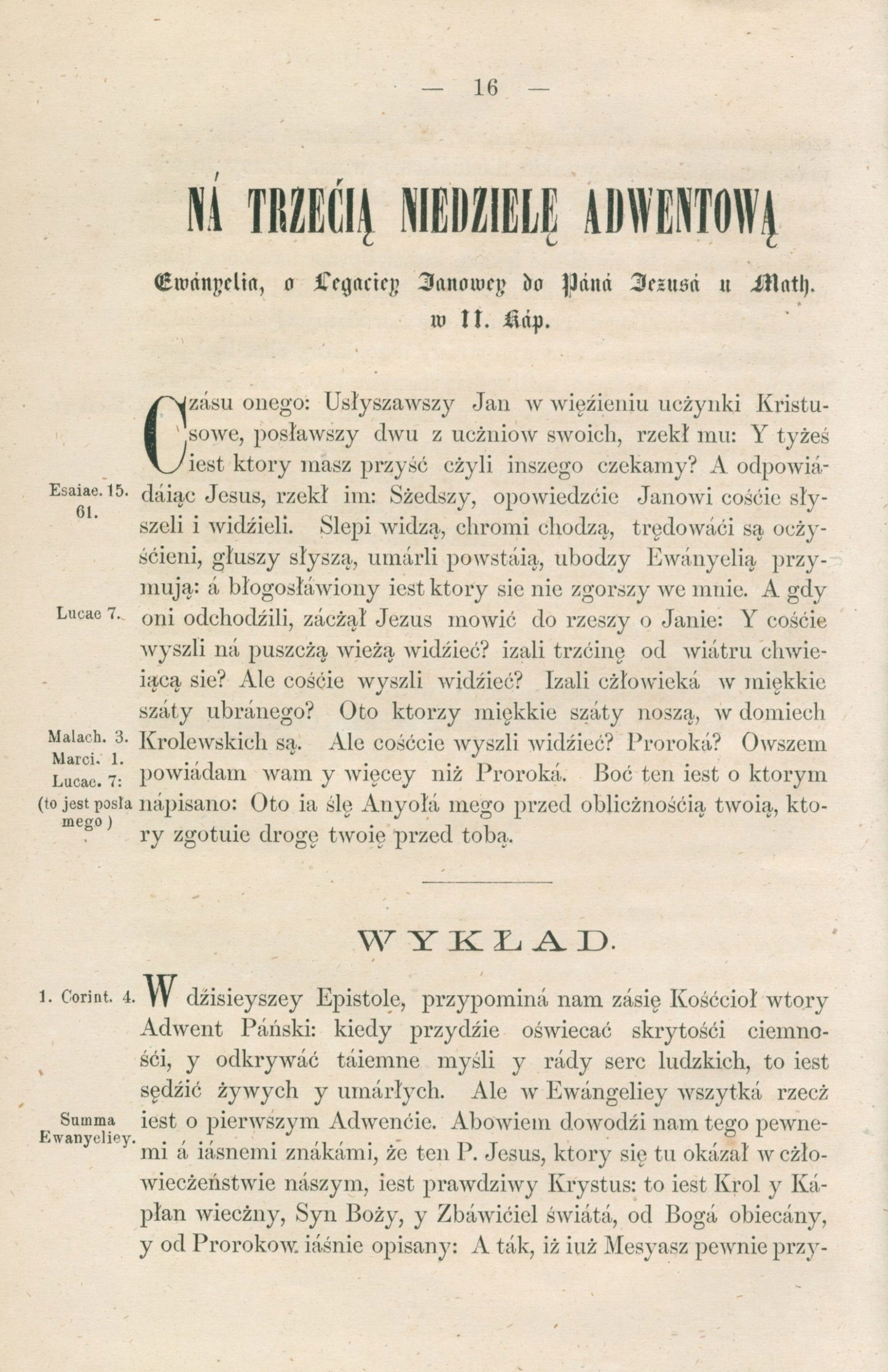 Postille mnieyszey część pierwsza [Warszawa 1870]