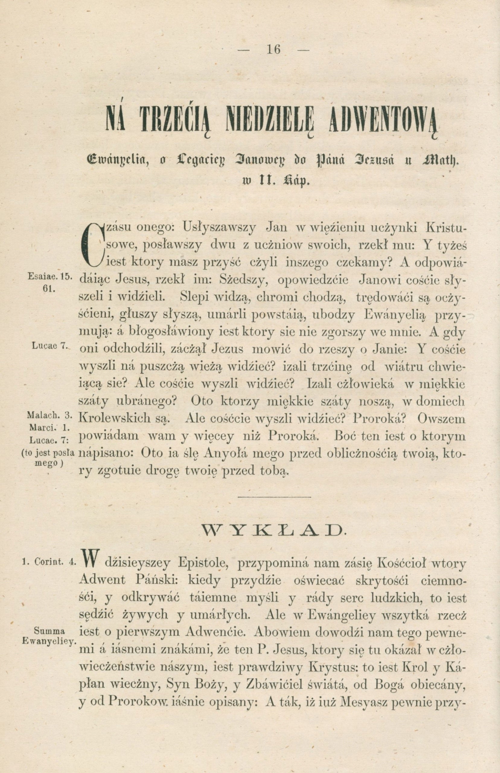 Postille mnieyszey część pierwsza [Warszawa 1870]