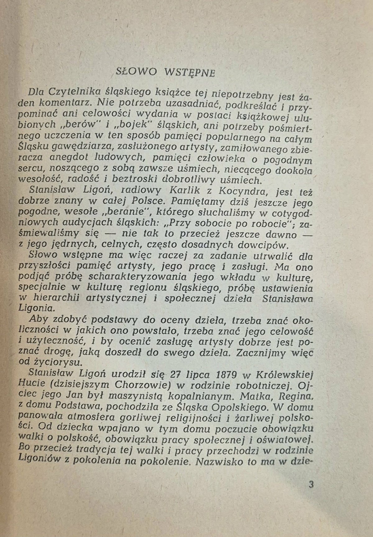 Stanisław Ligoń Bery i bojki śląskie [1957]
