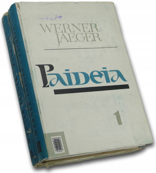 Werner Jaeger, Paideia x2 T. 1, 2 [obwoluta, okładka Tadeusz Niemirski]