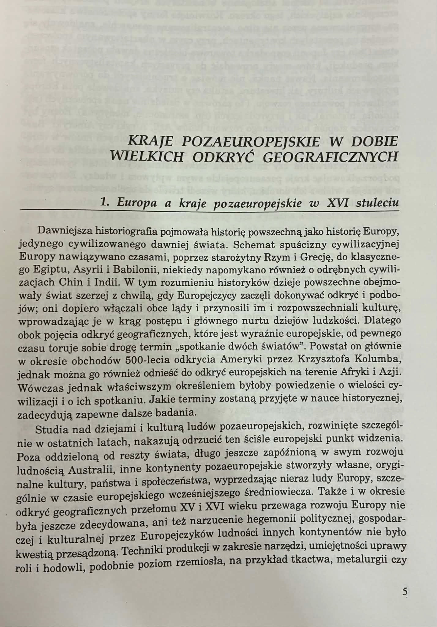 Historia powszechna Wiek XVI Andrzej Wyczański
