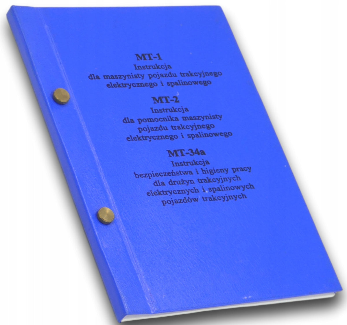 MT-1, MT-2, MT-34a Instrukcje Dyrekcja Generalna PKP