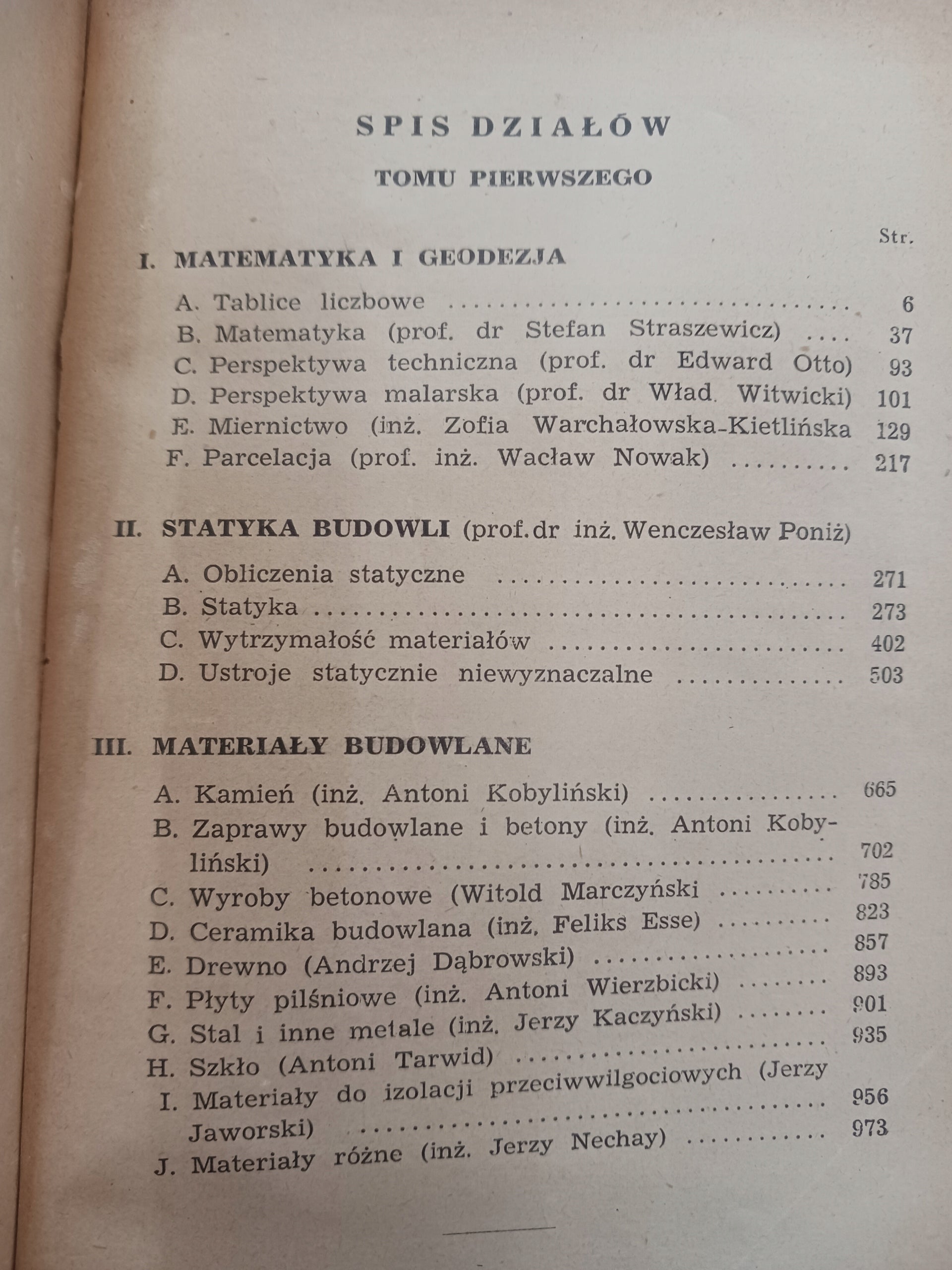 Podręcznik budowlany tomy 1-3 + podręcznik inżynierski [1947-1952]