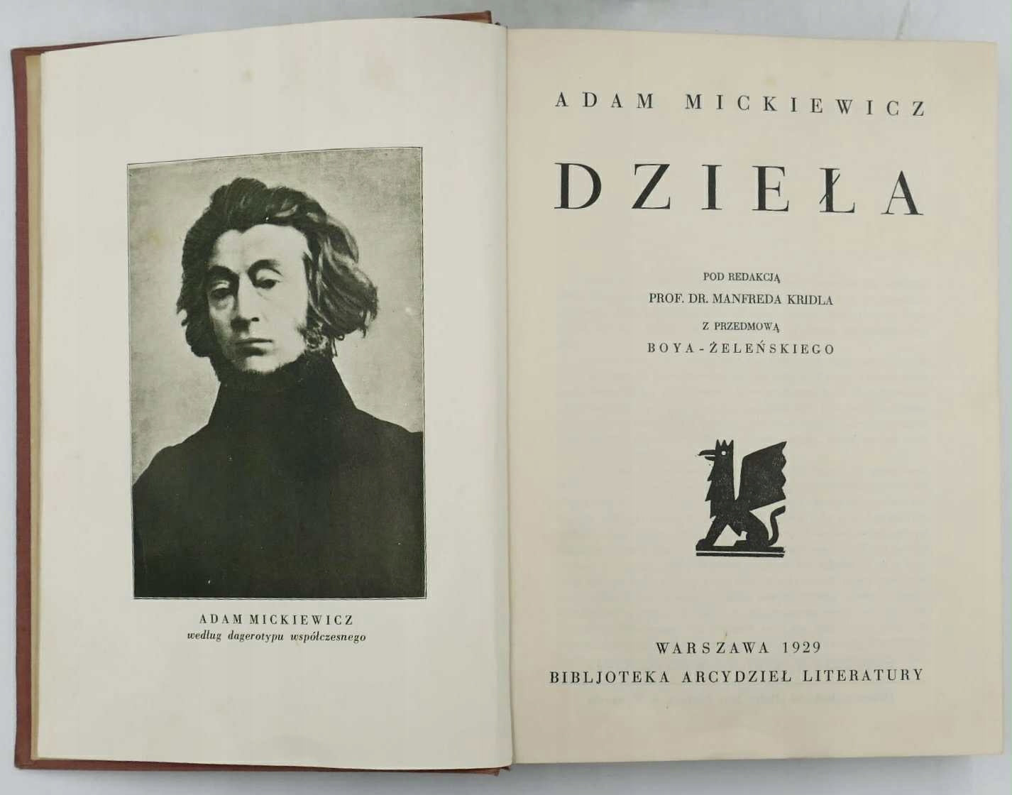 Adam Mickiewicz Dzieła [T. 1-20 KOMPLET][ilustracje Stefan Mrożewski]