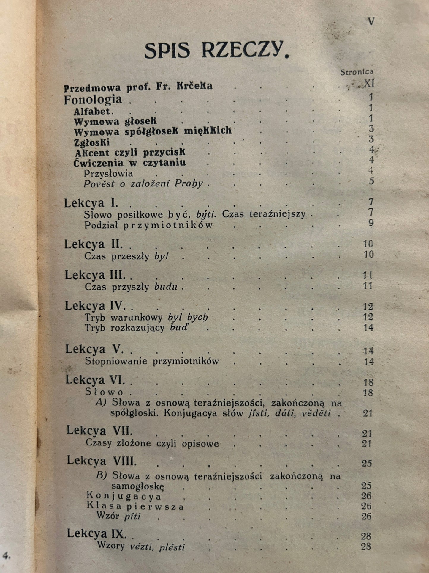 Praktyczna metoda języka czeskiego - Franciszek Alojzy Hora [przedwojenna]