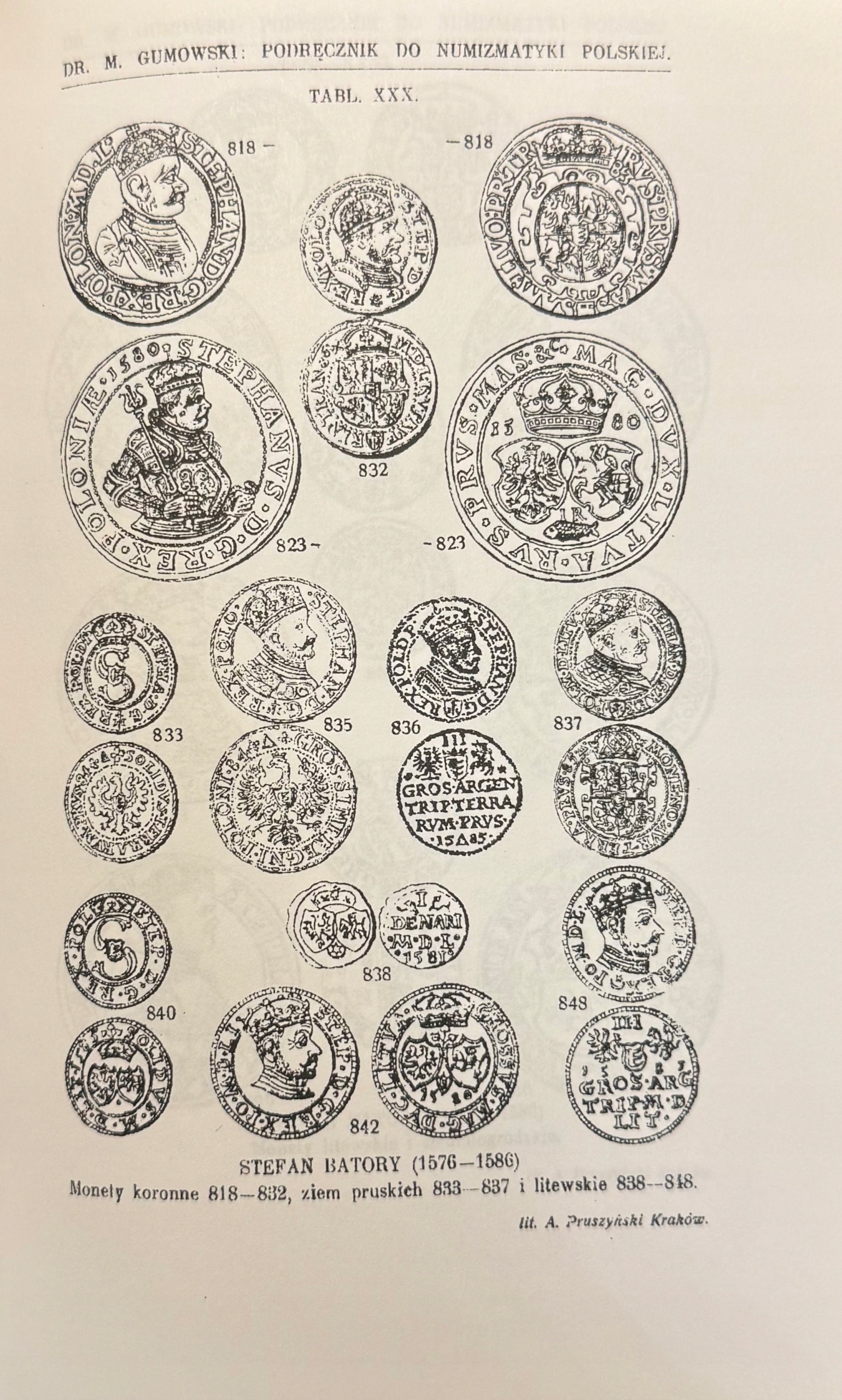 Podręcznik numizmatyki polskiej Dr M. Gumowski [Reprint z 1914 r.]