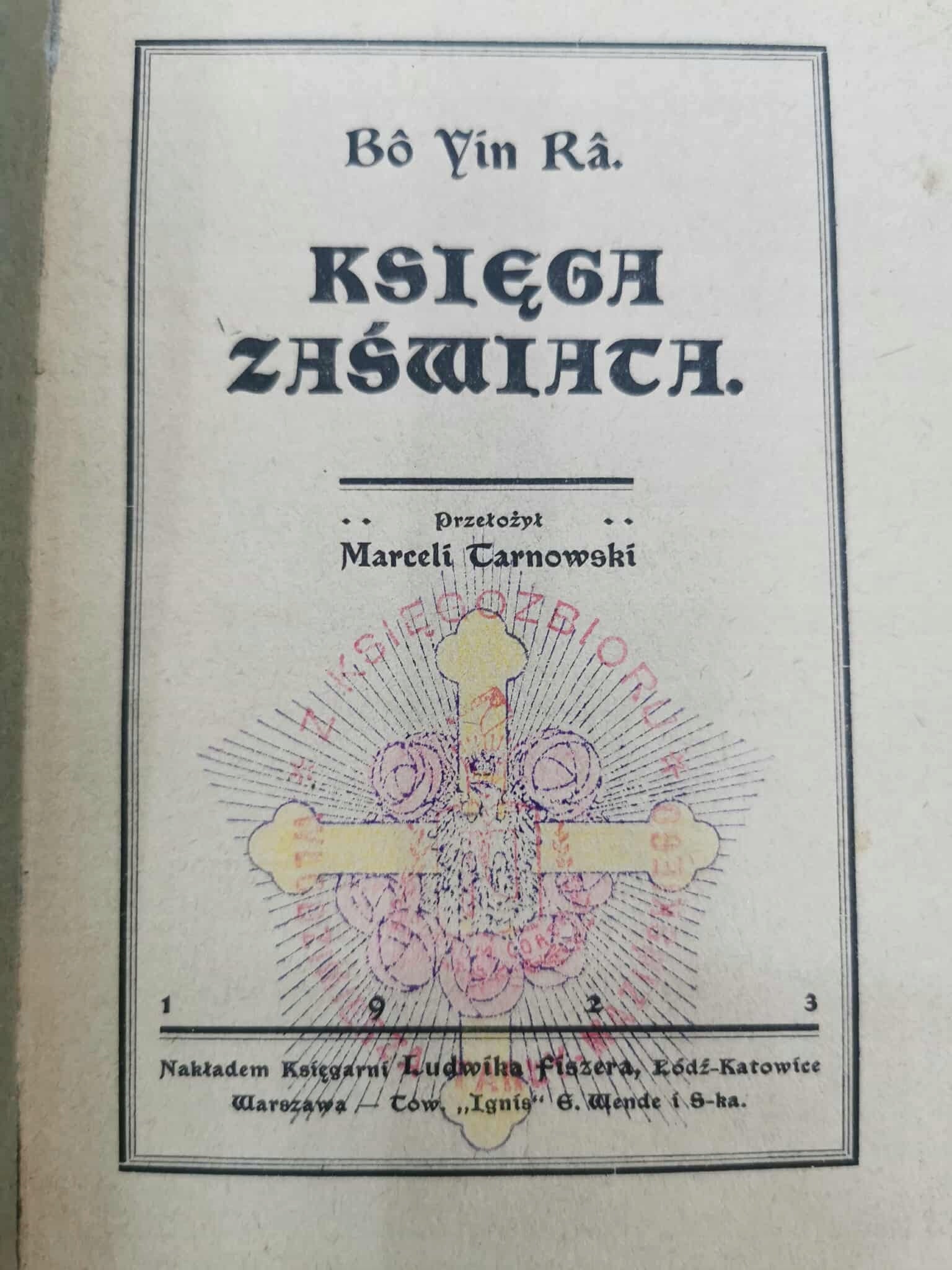 Księga Zaświata, Bo Yin Ra [1923]