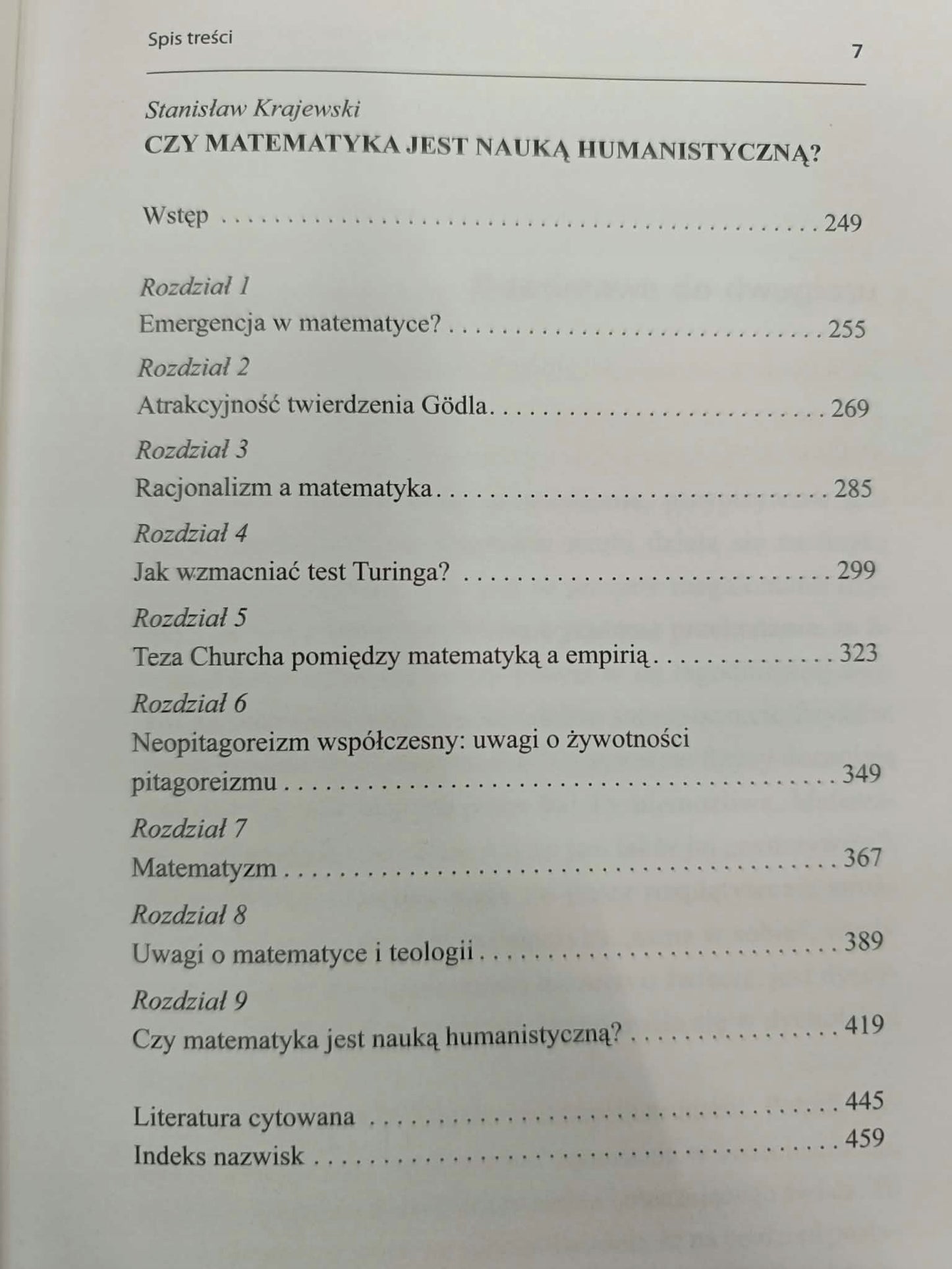 Czy fizyka i matematyka to nauki humanistyczne? M. Heller, S. Krajewski
