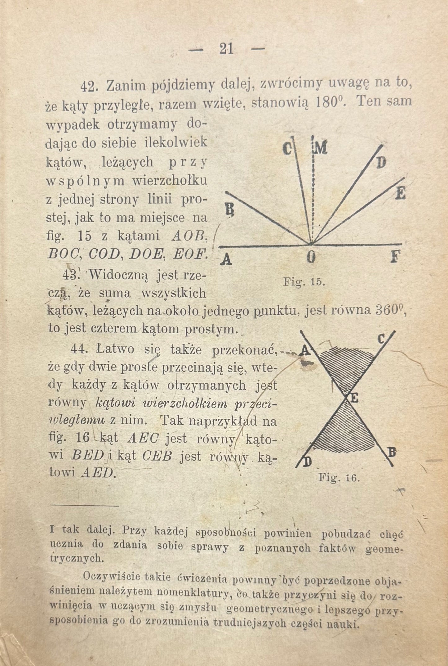 Pierwsze początki geometryi Aureliano Faifofer [1897] [unikat]