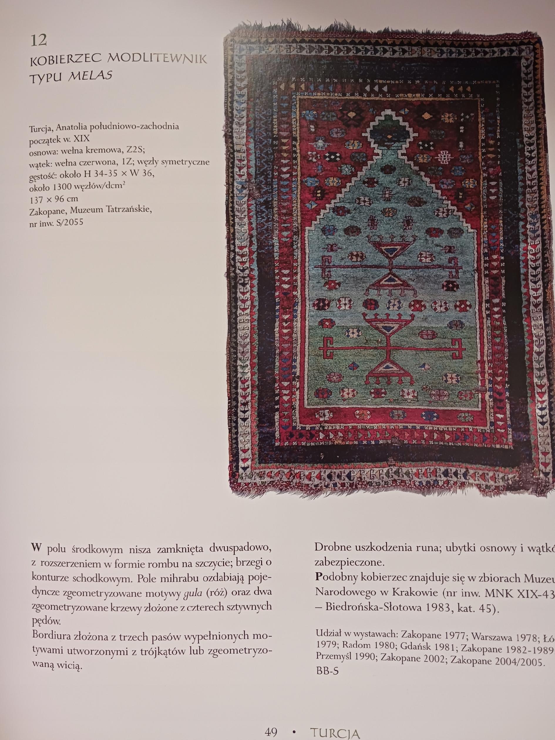 Kobierce i tkaniny wschodnie z kolekcji Kulczyckich, katalog wystawy 2006