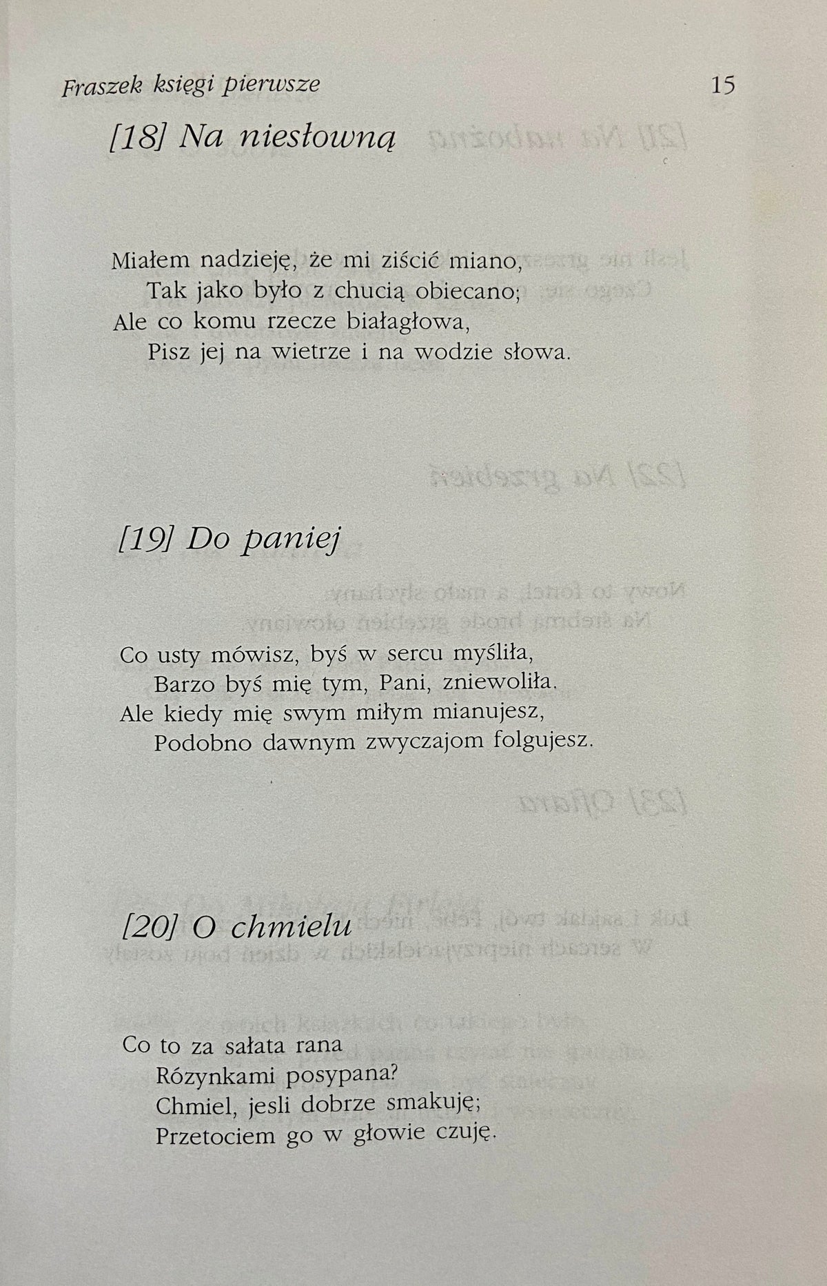 Jan Kochanowski Wszystkim swoje księgi daję Wydawnictwo Dolnośląskie