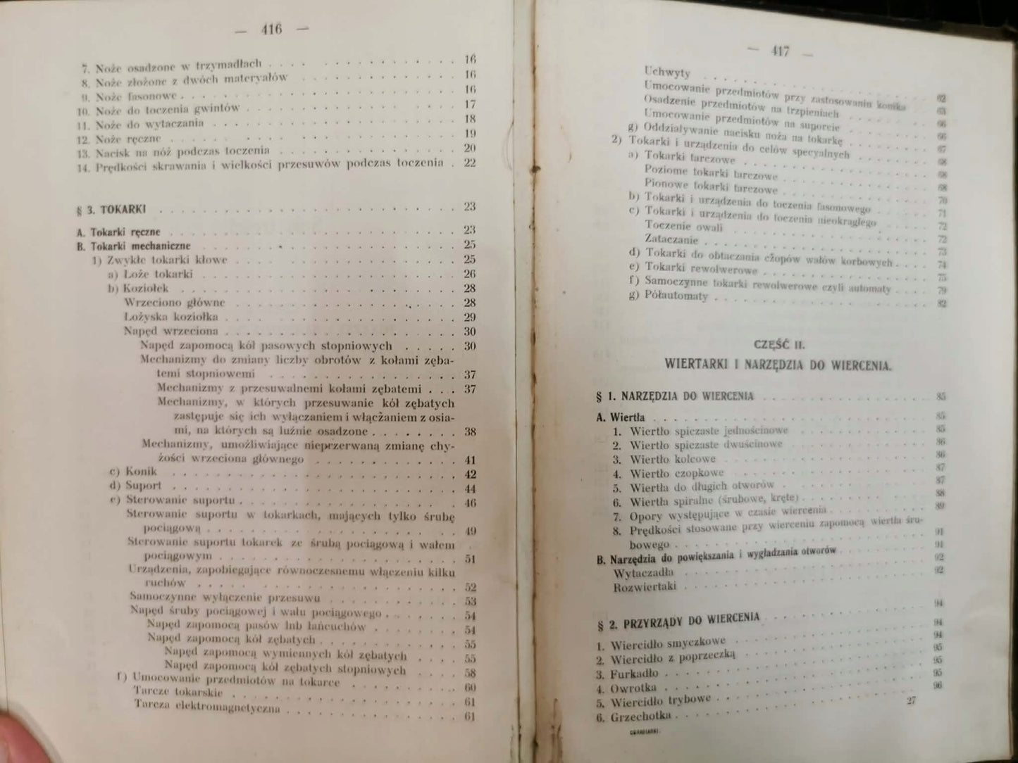 Obrabiarki do metali, Edward Herzberg [Lwów 1917]